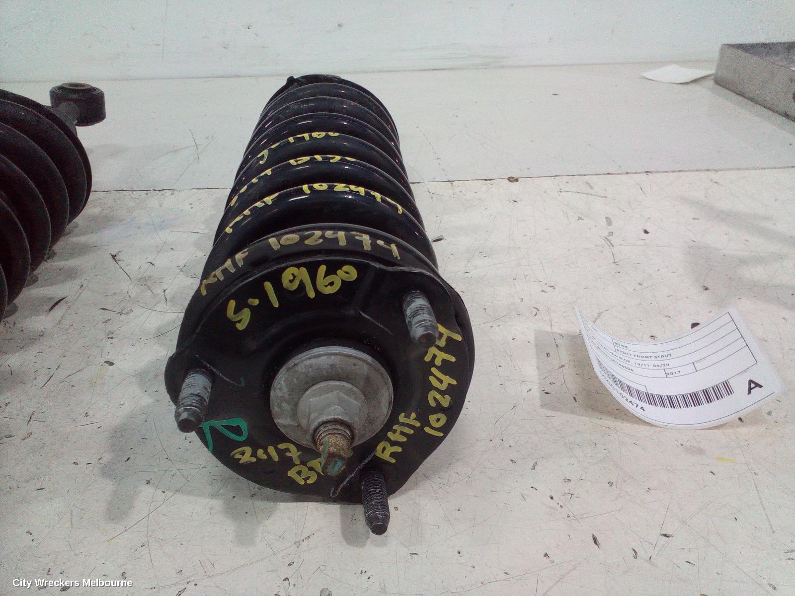 MAZDA BT50 RIGHT FRONT STRUT, UP-UR, 2WD LOW RIDE, 10/2011 - 06/2020