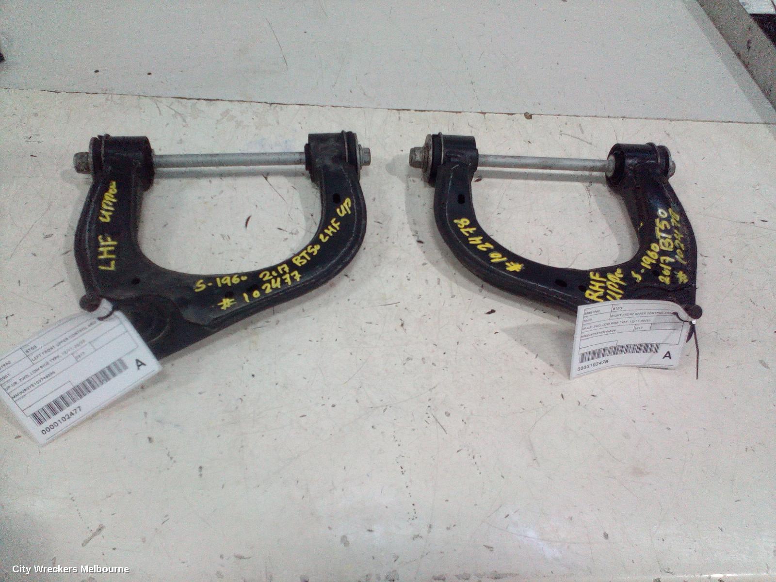 MAZDA BT50 RIGHT FRONT UPPER CONTROL ARM, UP-UR, 2WD, LOW RIDE TYPE, 10/2011 - 06/2020