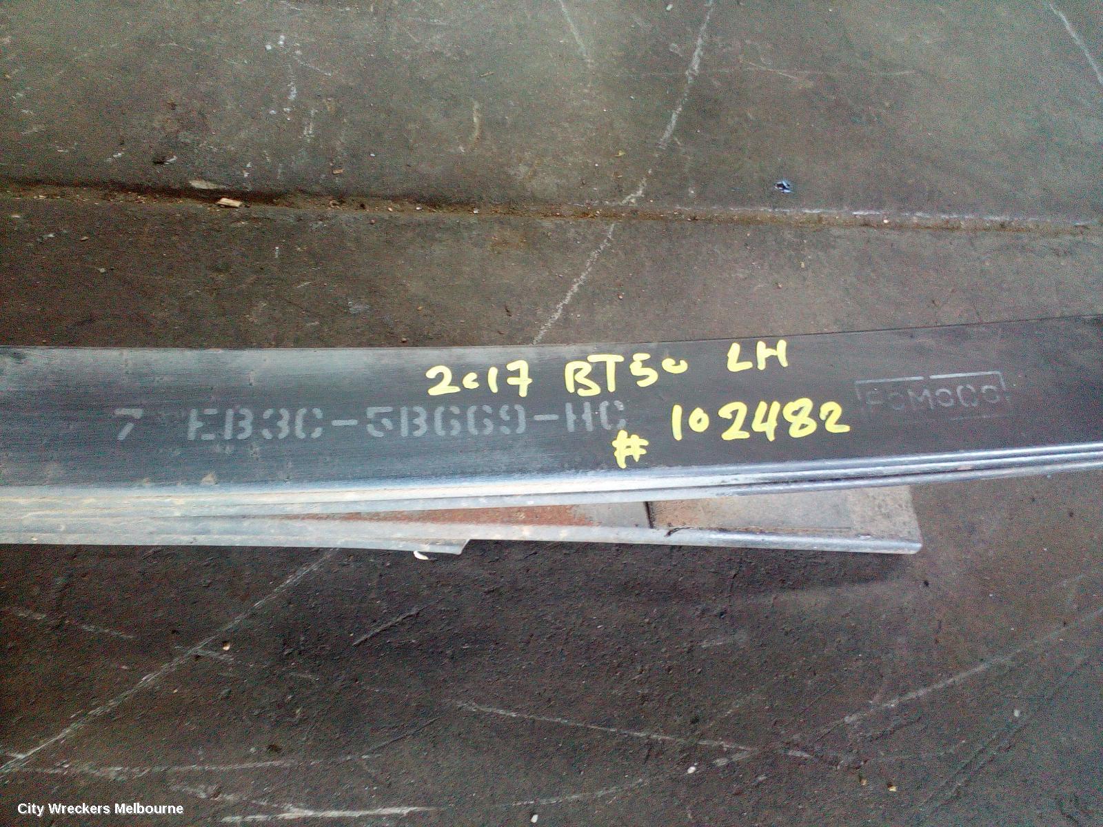 MAZDA BT50 REAR LEAF SPRING, UP-UR, LH SIDE, STANDARD HEIGHT, 10/2011 - 06/2020