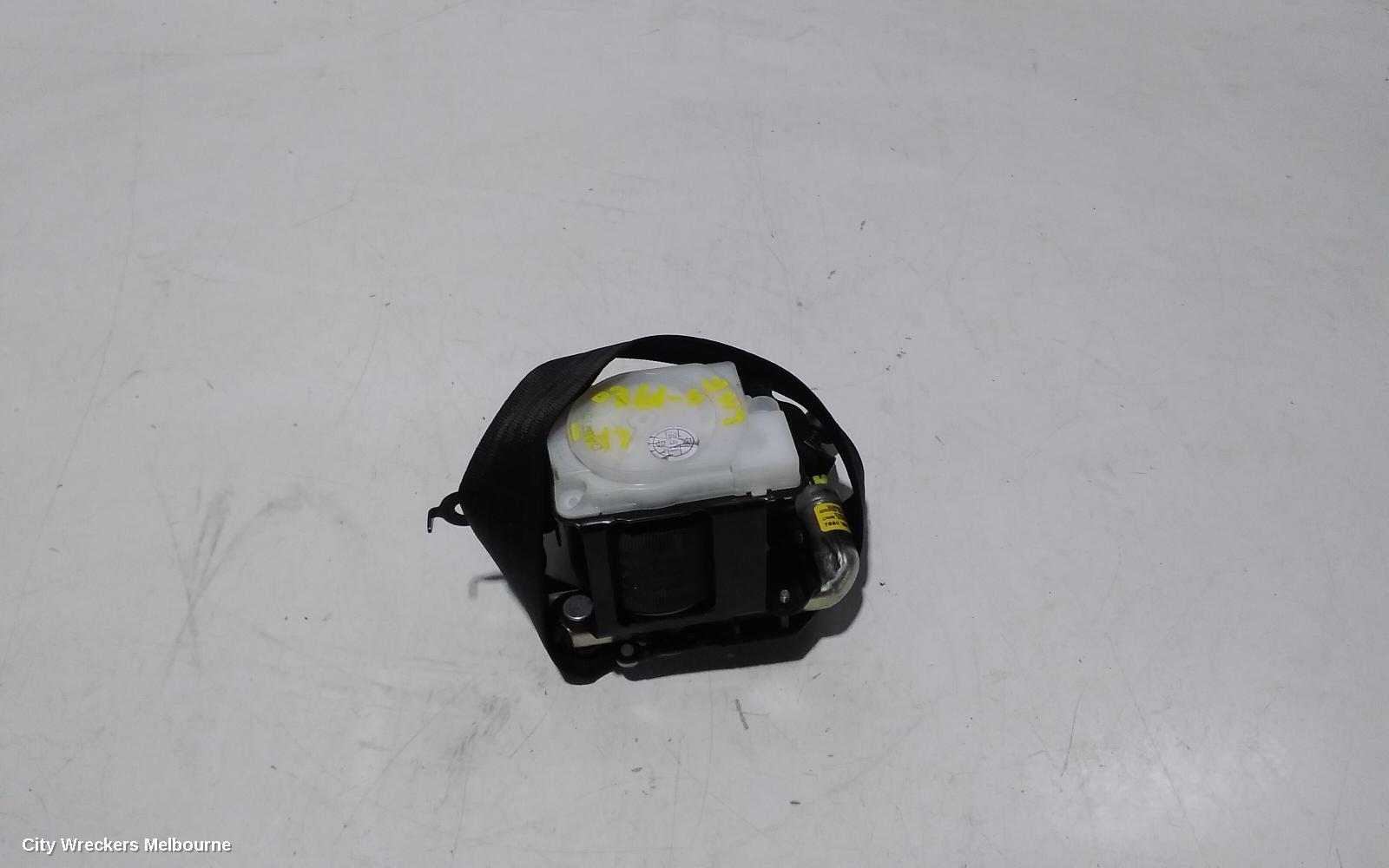 MAZDA BT50 SEATBELT/STALK, LH FRONT, SEAT BELT ONLY, SINGLE CAB, UP-UR, BENCH SEAT TYPE, 10/2011 - 06/2020