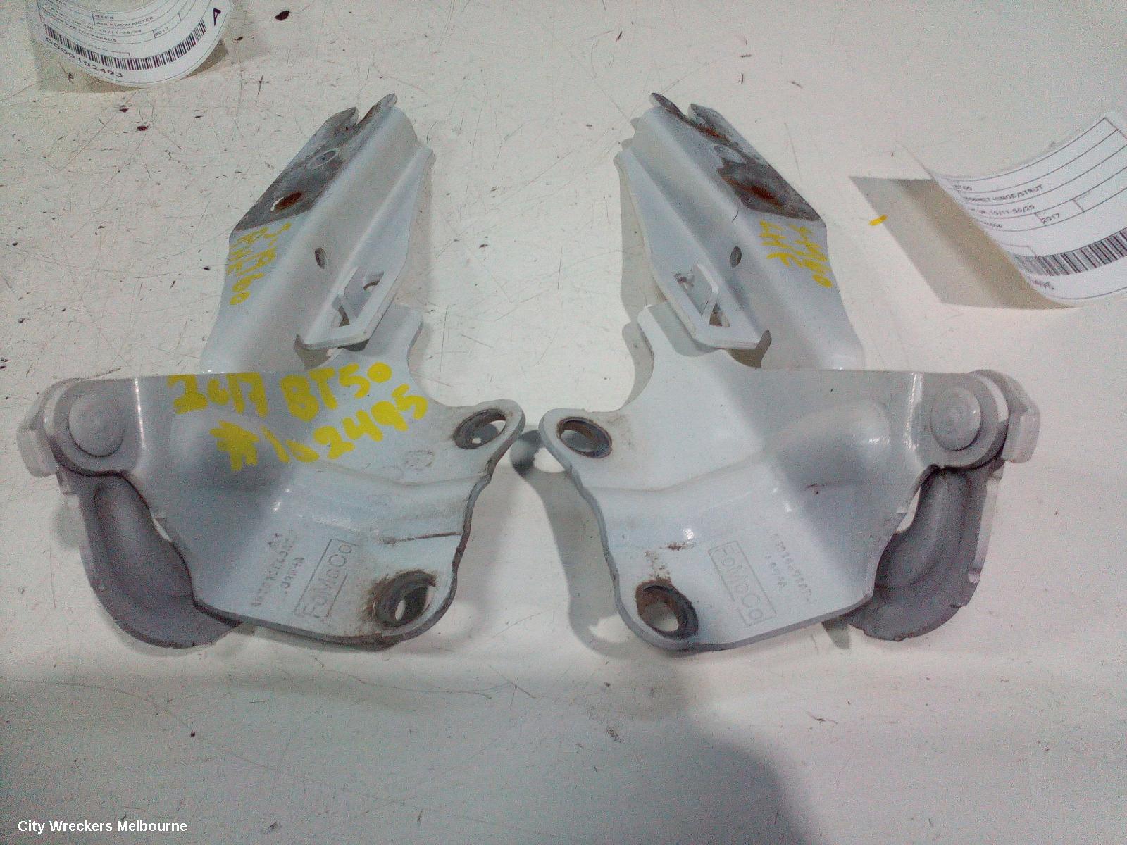 MAZDA BT50 BONNET HINGE/STRUT, HINGES (PAIR), UP-UR, 10/2011 - 06/2020