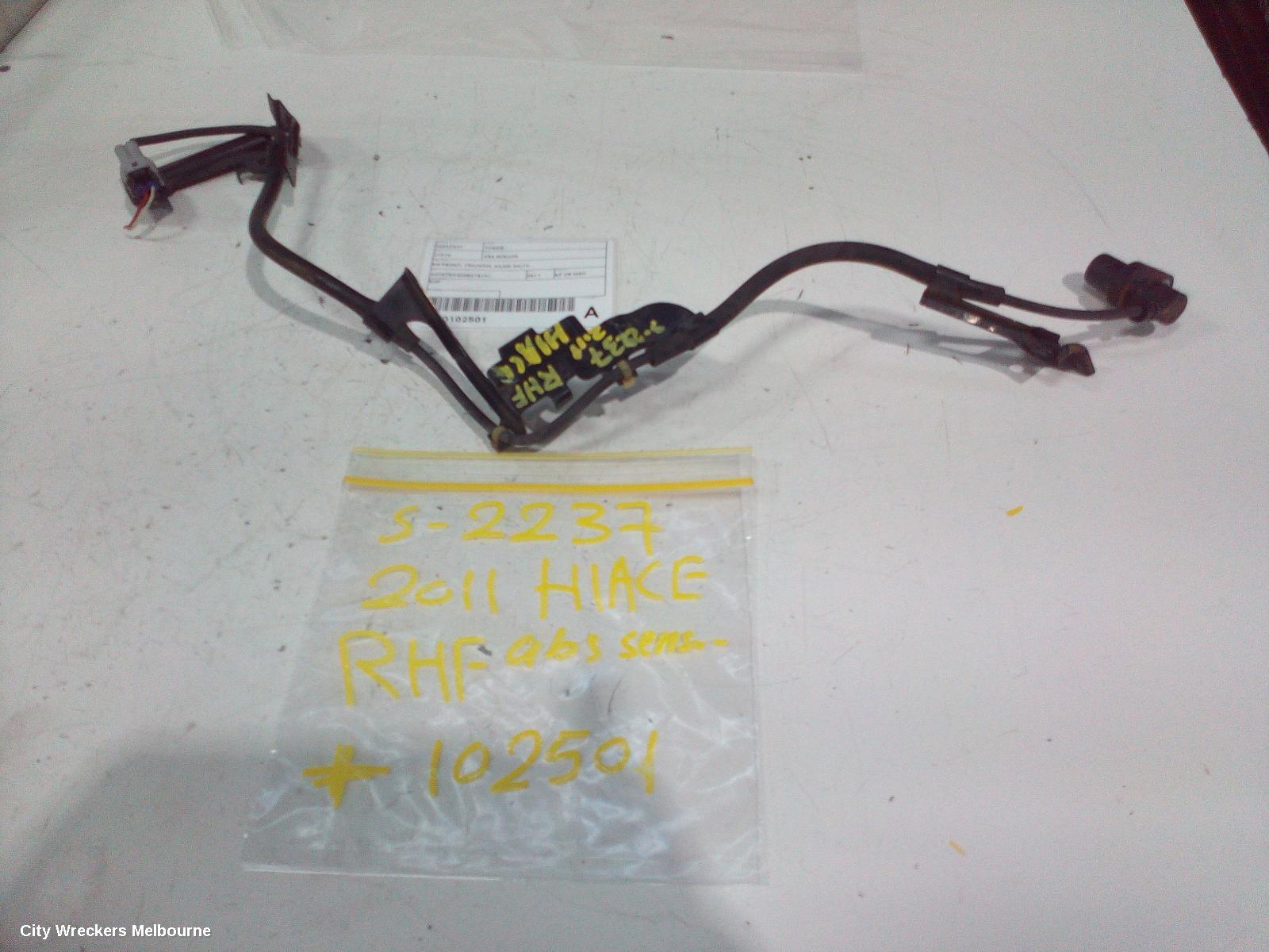 TOYOTA HIACE ABS SENSOR, RH FRONT, W/ LOOM TYPE, TRH/KDH, 03/2005 - 04/2019