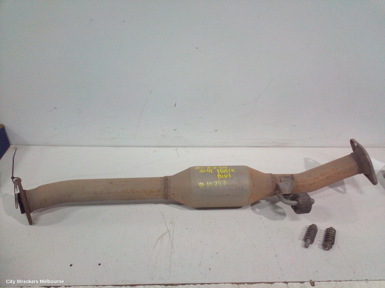 TOYOTA HIACE CATALYTIC CONVERTER, UNDER CAR-CAT TYPE, 3.0, DIESEL, KDH, 08/2010 - 06/2016