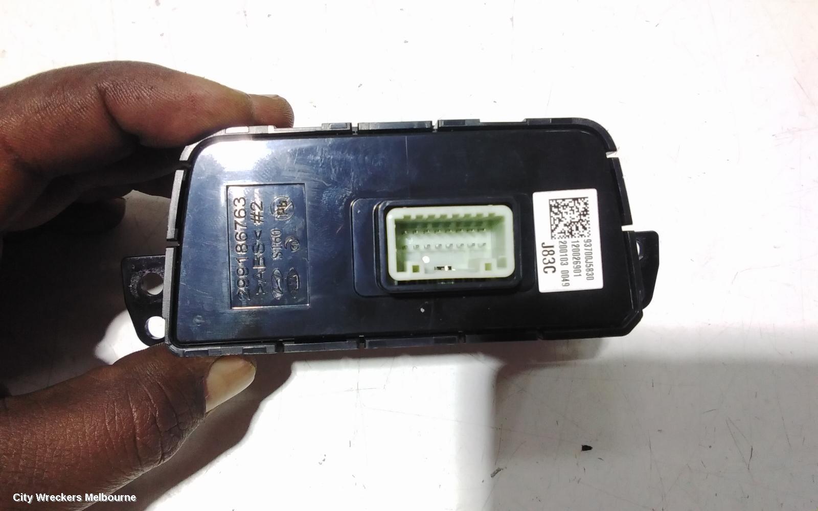 KIA STINGER, CK, 06/2017 - 04/2023, 93700J5830 KIA STINGER SWITCH CONTROL PANEL RADAR LANE BOOT FUEL CONTROL SWITCH 2017-2022: 102520