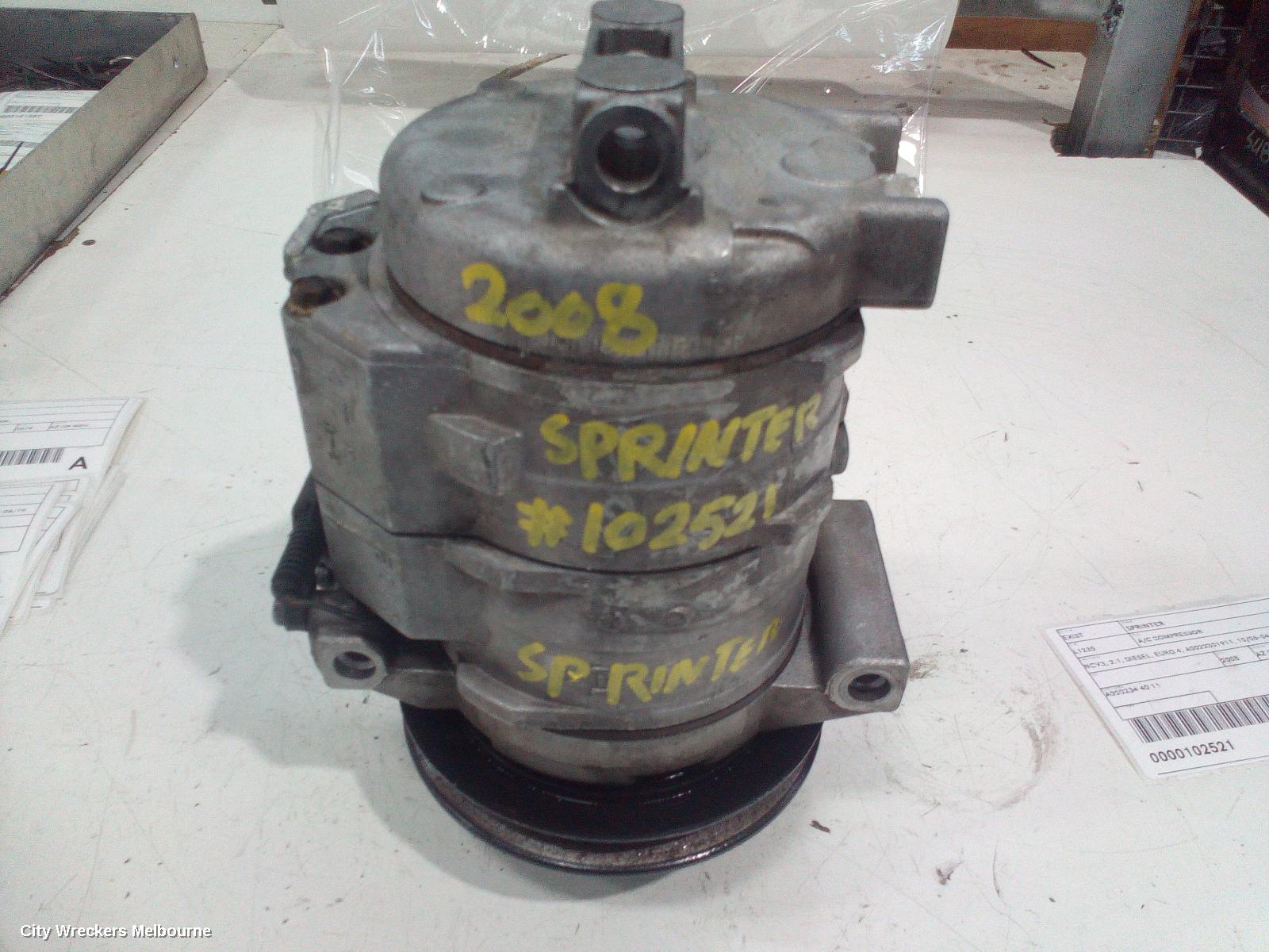 MERCEDES SPRINTER A/C COMPRESSOR, NCV3, 2.1, DIESEL, EURO 4, A0022301911, 10/2006 - 04/2018