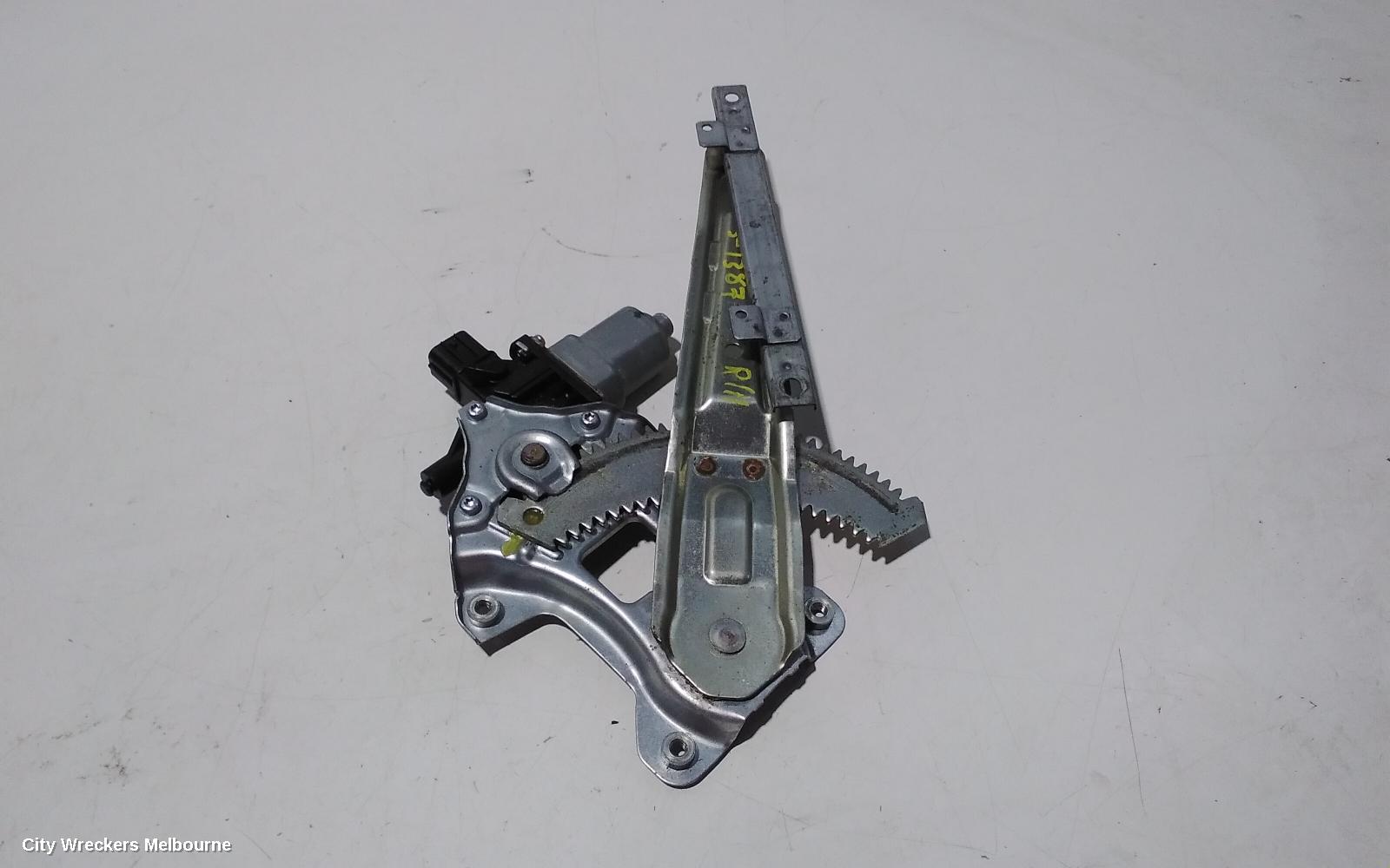 MITSUBISHI LANCER RIGHT REAR WND REG/MOTOR, CJ, SEDAN/HATCH, 02/2011 - 10/2015