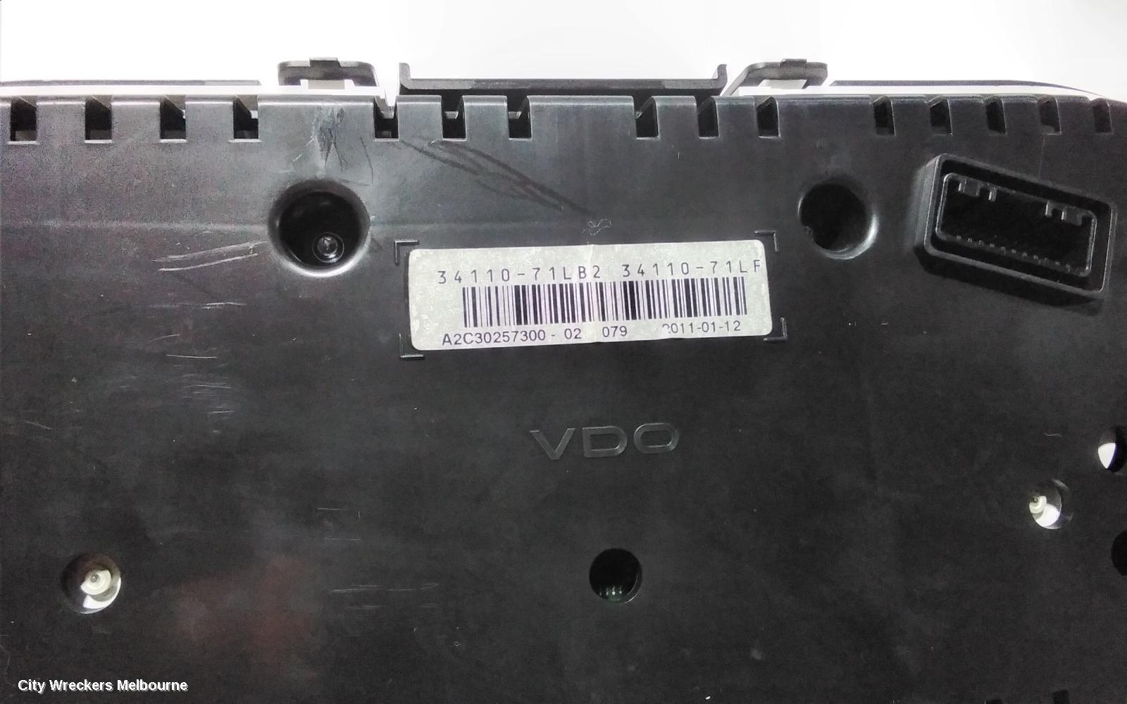 SUZUKI SWIFT INSTRUMENT CLUSTER, STANDARD TYPE, FZ, 08/2010 - 03/2017