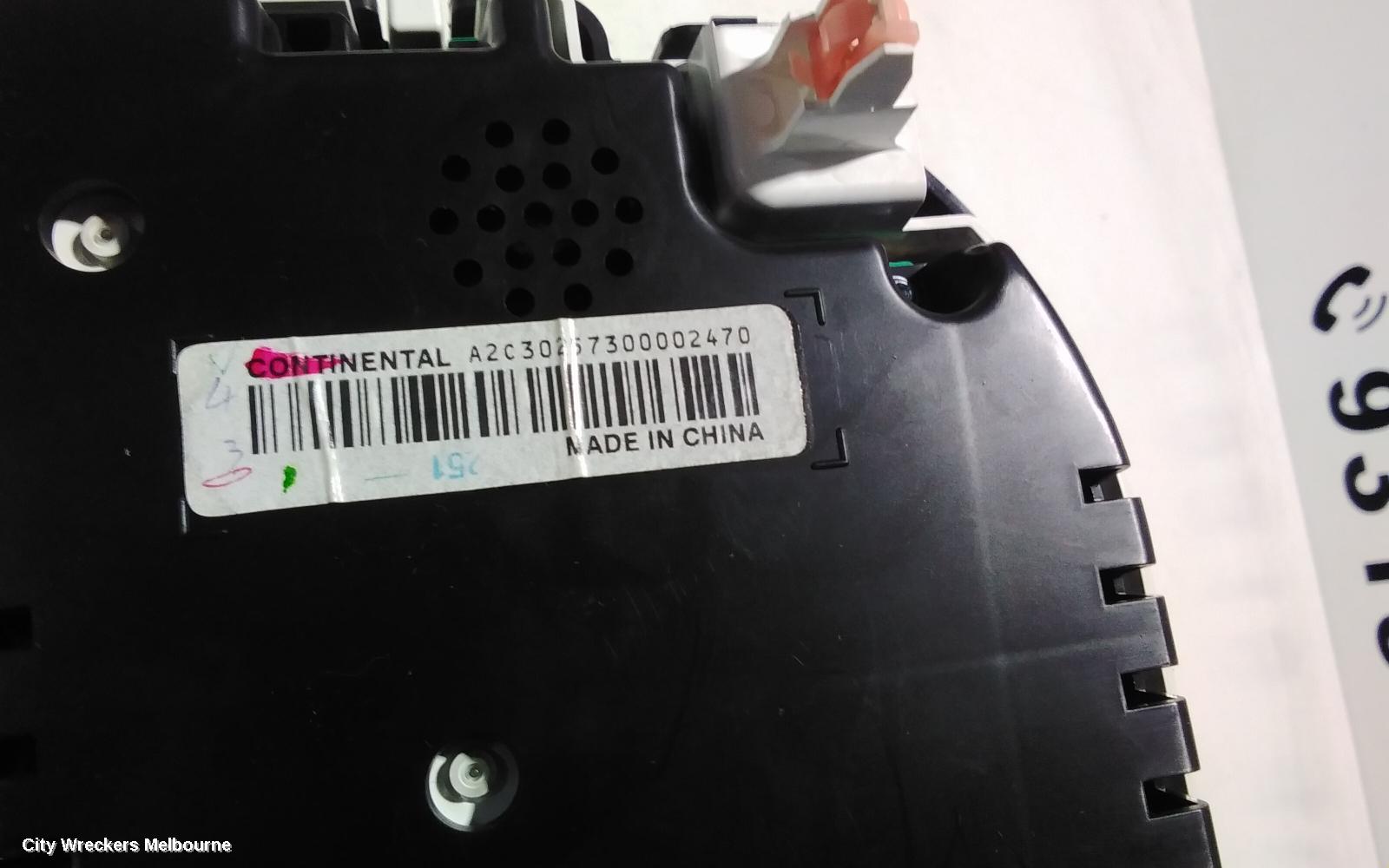 SUZUKI SWIFT INSTRUMENT CLUSTER, STANDARD TYPE, FZ, 08/2010 - 03/2017