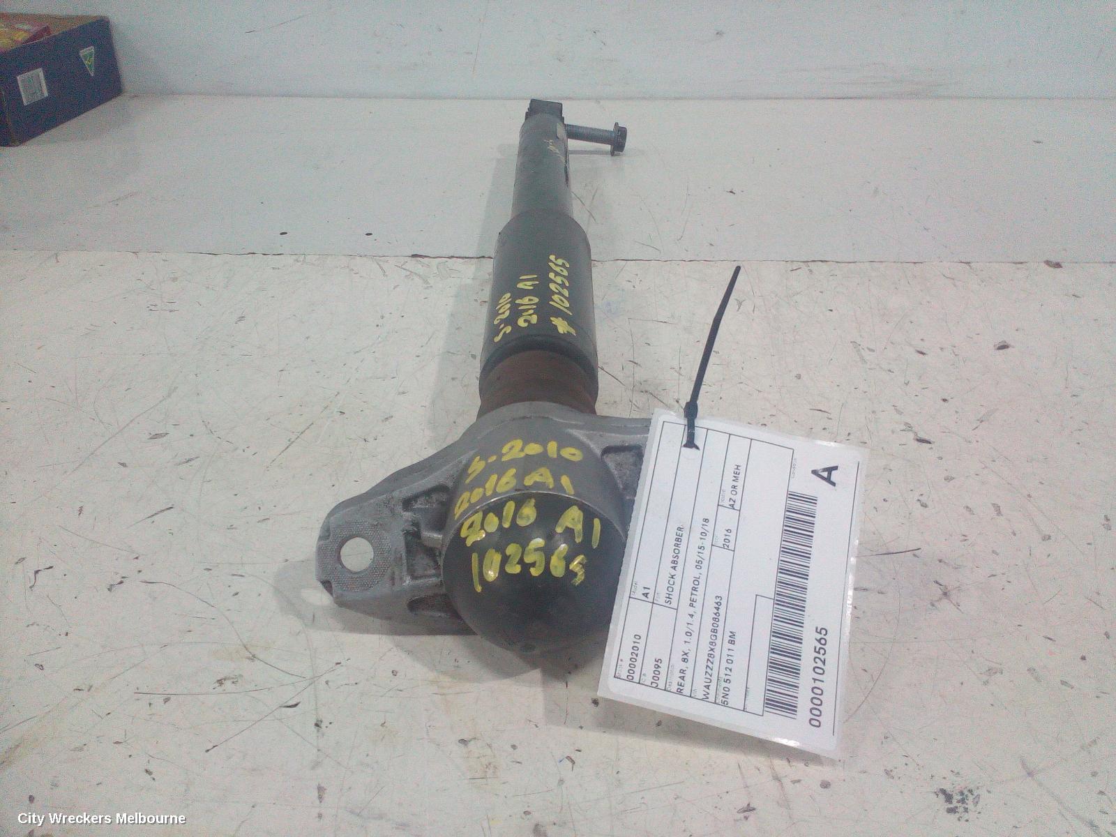 AUDI A1 SHOCK ABSORBER, REAR, 8X, 1.0/1.4, PETROL, 05/2015 - 10/2018