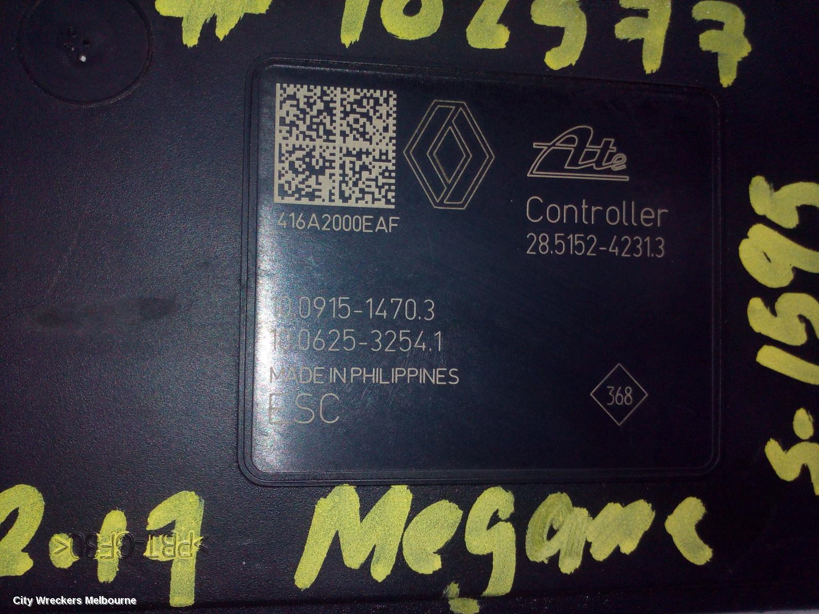 RENAULT MEGANE ABS PUMP/MODULATOR, GEN 4, 06/2016 - 02/2020