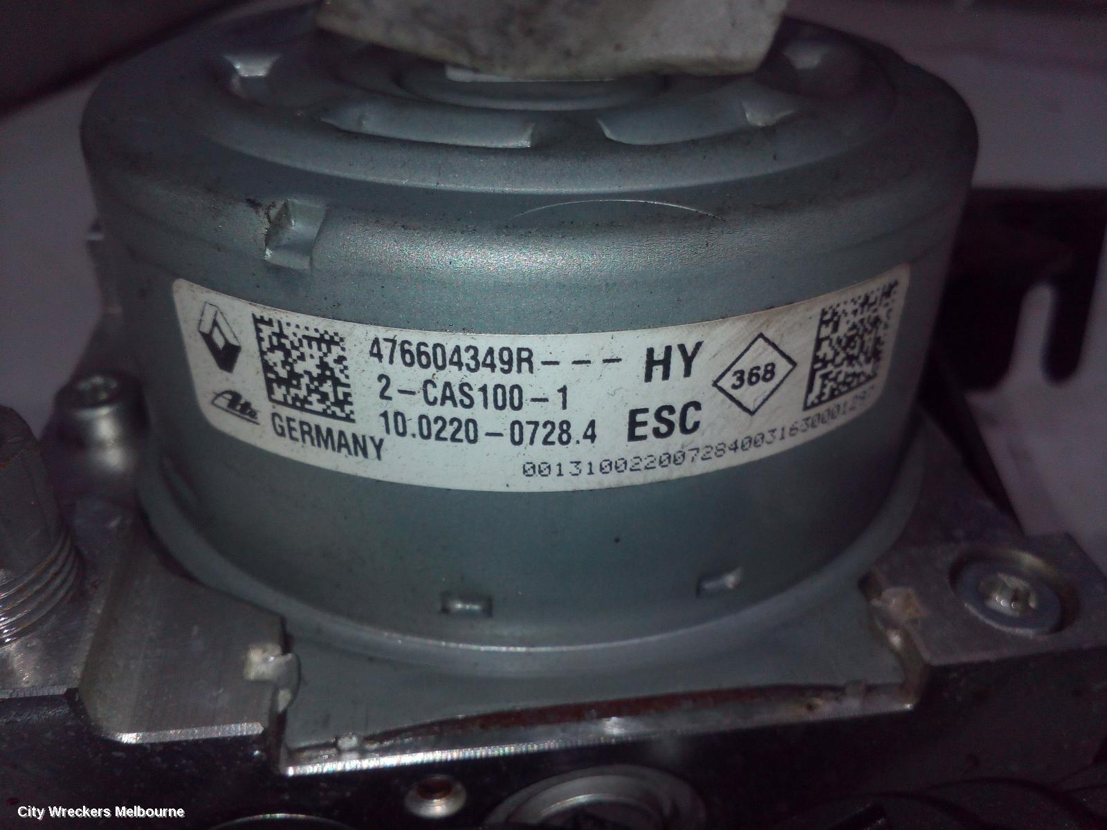 RENAULT MEGANE ABS PUMP/MODULATOR, GEN 4, 06/2016 - 02/2020