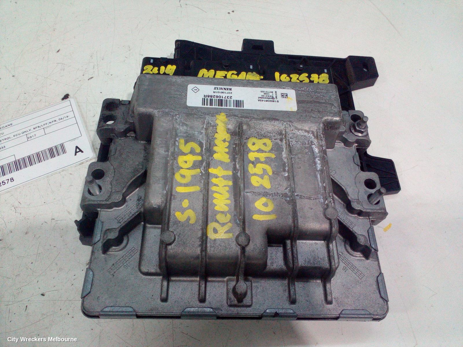 RENAULT MEGANE ECU, ENGINE ECU, 1.2, PETROL, ECU ONLY, BFB/LFF/KFB, 06/2016 - 02/2020