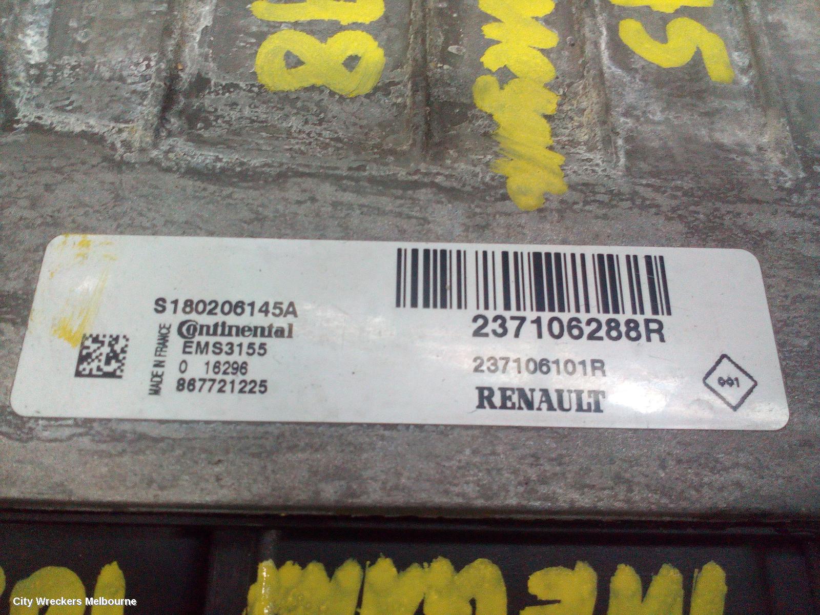 RENAULT MEGANE ECU, ENGINE ECU, 1.2, PETROL, ECU ONLY, BFB/LFF/KFB, 06/2016 - 02/2020
