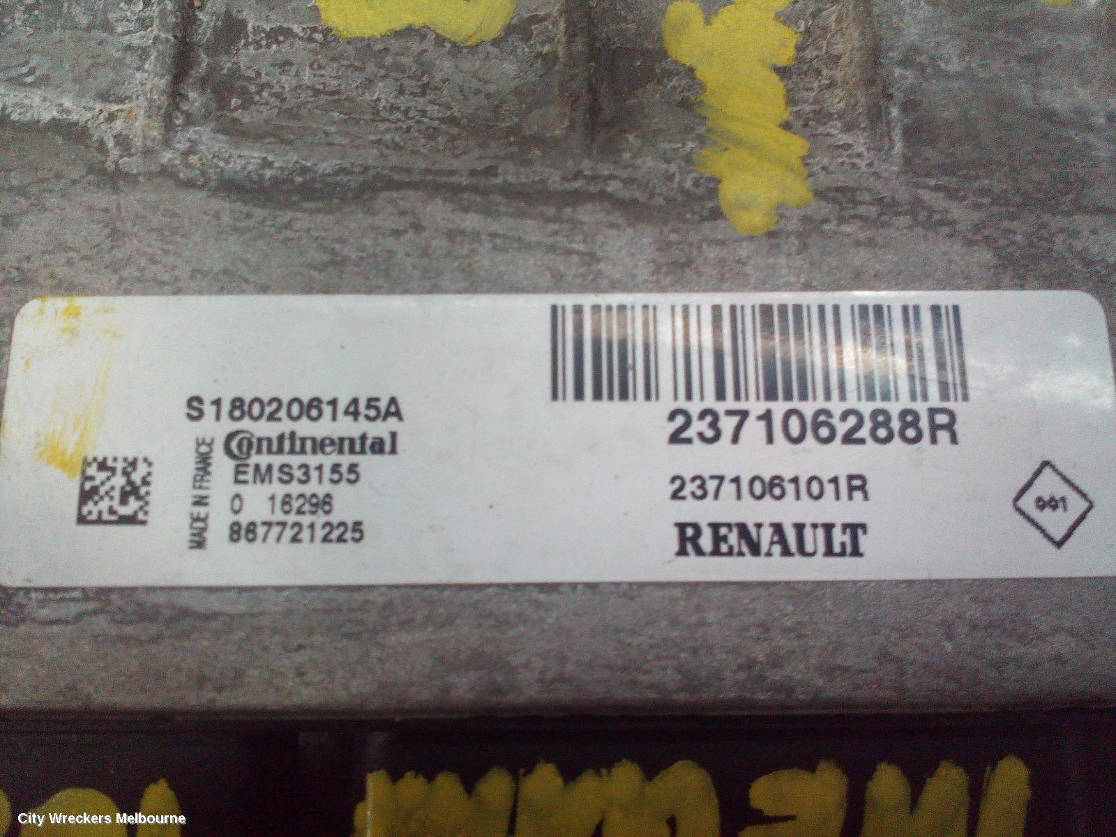 RENAULT MEGANE ECU, ENGINE ECU, 1.2, PETROL, ECU ONLY, BFB/LFF/KFB, 06/2016 - 02/2020