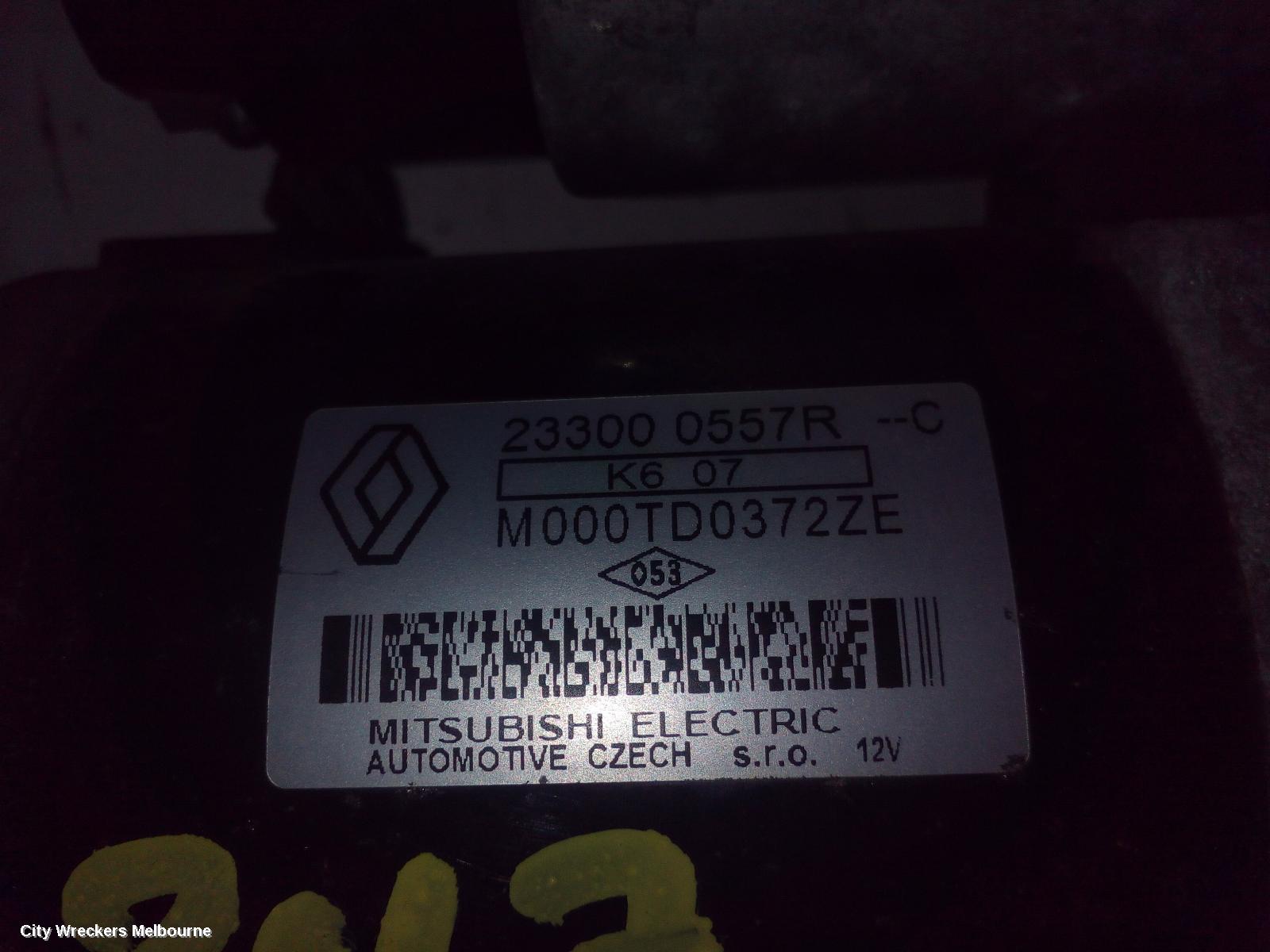 RENAULT MEGANE STARTER, PETROL, 1.2, BFB/LFF/KFB, 06/2016 - 02/2020