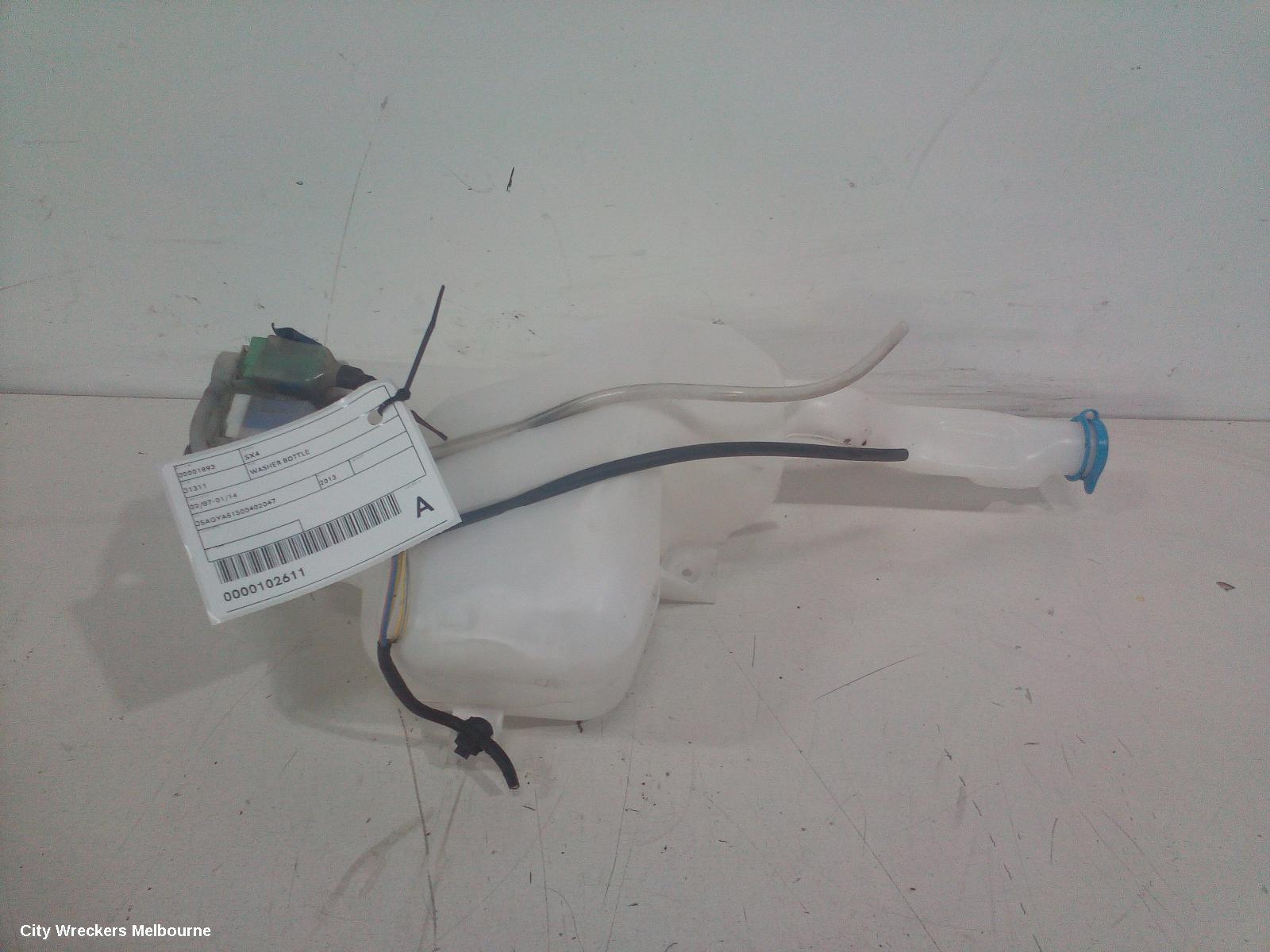 SUZUKI SX4 WASHER BOTTLE, 01/2007 - 01/2014