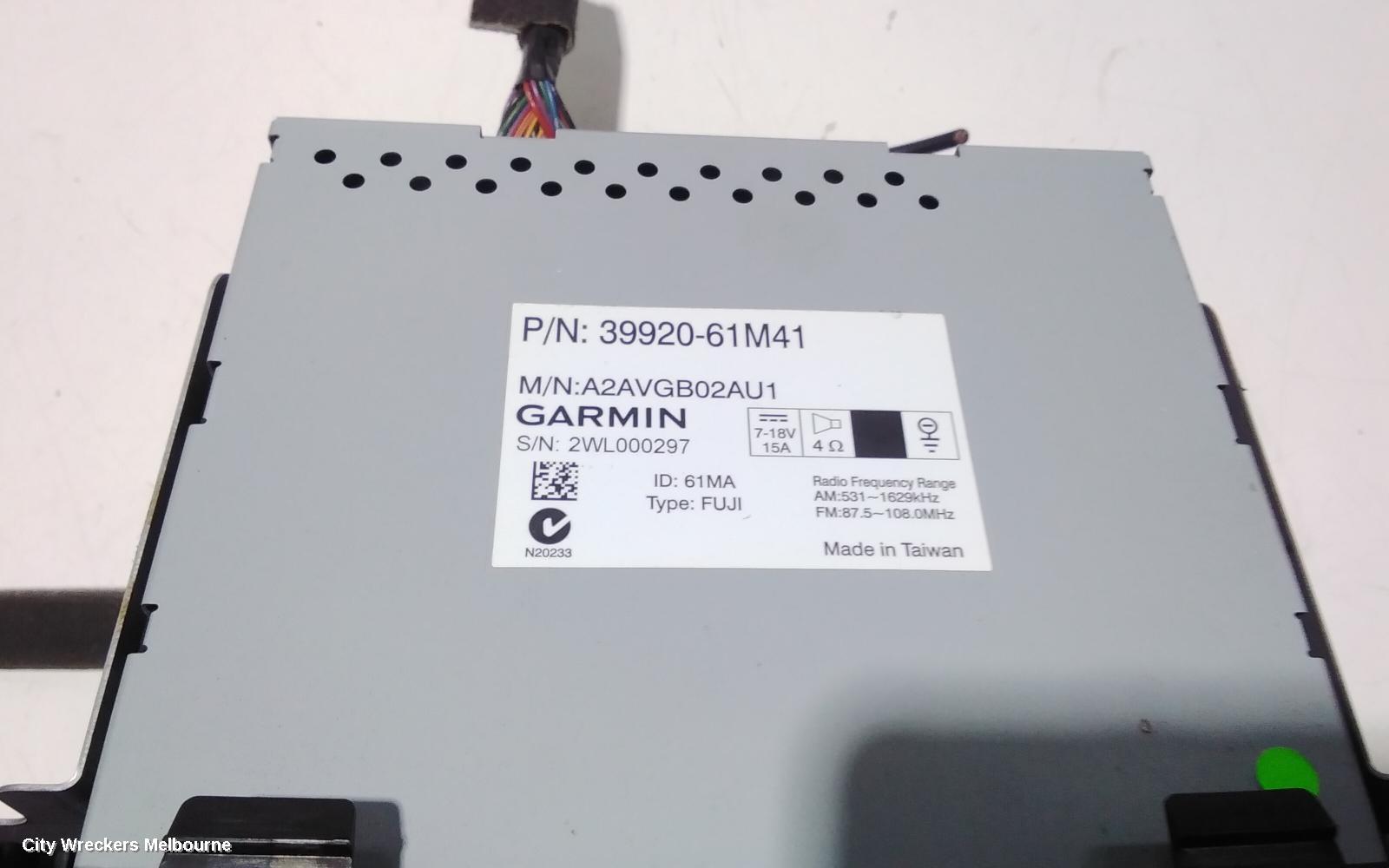 SUZUKI SX4 RADIO/CD/DVD/SAT/TV, SAT NAV HEAD UNIT, 02/2007 - 01/2014