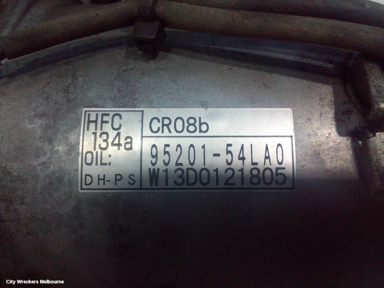SUZUKI SX4 A/C COMPRESSOR, J20B, CR BRAND, 01/2010 - 01/2014
