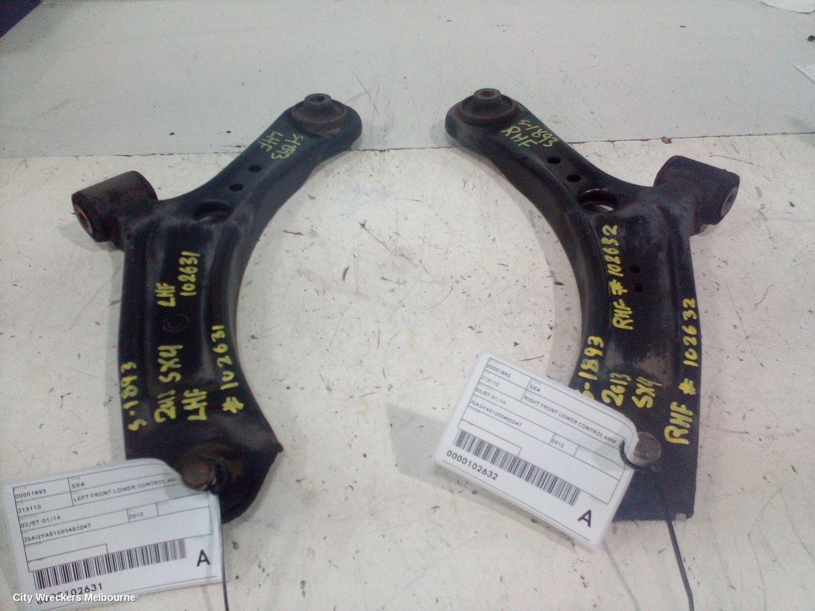 SUZUKI SX4 RIGHT FRONT LOWER CONTROL ARM, 01/2007 - 01/2014