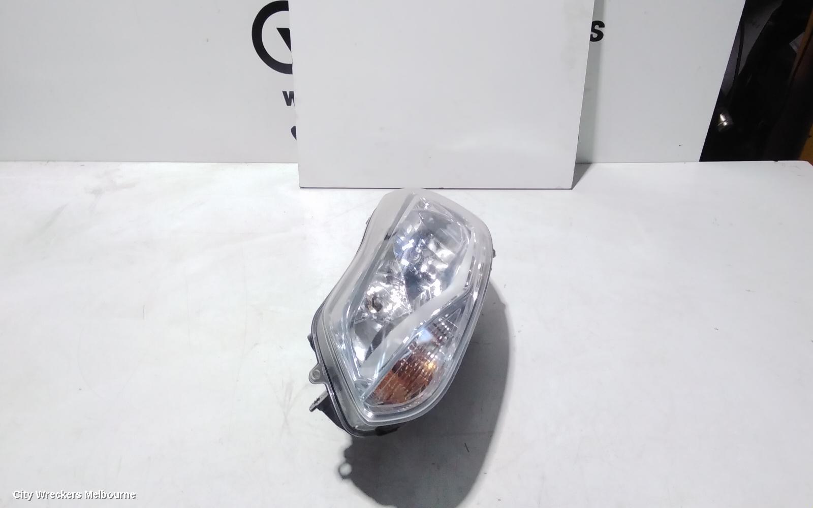 FORD FOCUS LEFT HEADLAMP, LW, AMBIENTE/TREND, HALOGEN TYPE, CHROME INSERT, 08/2012 - 08/2015