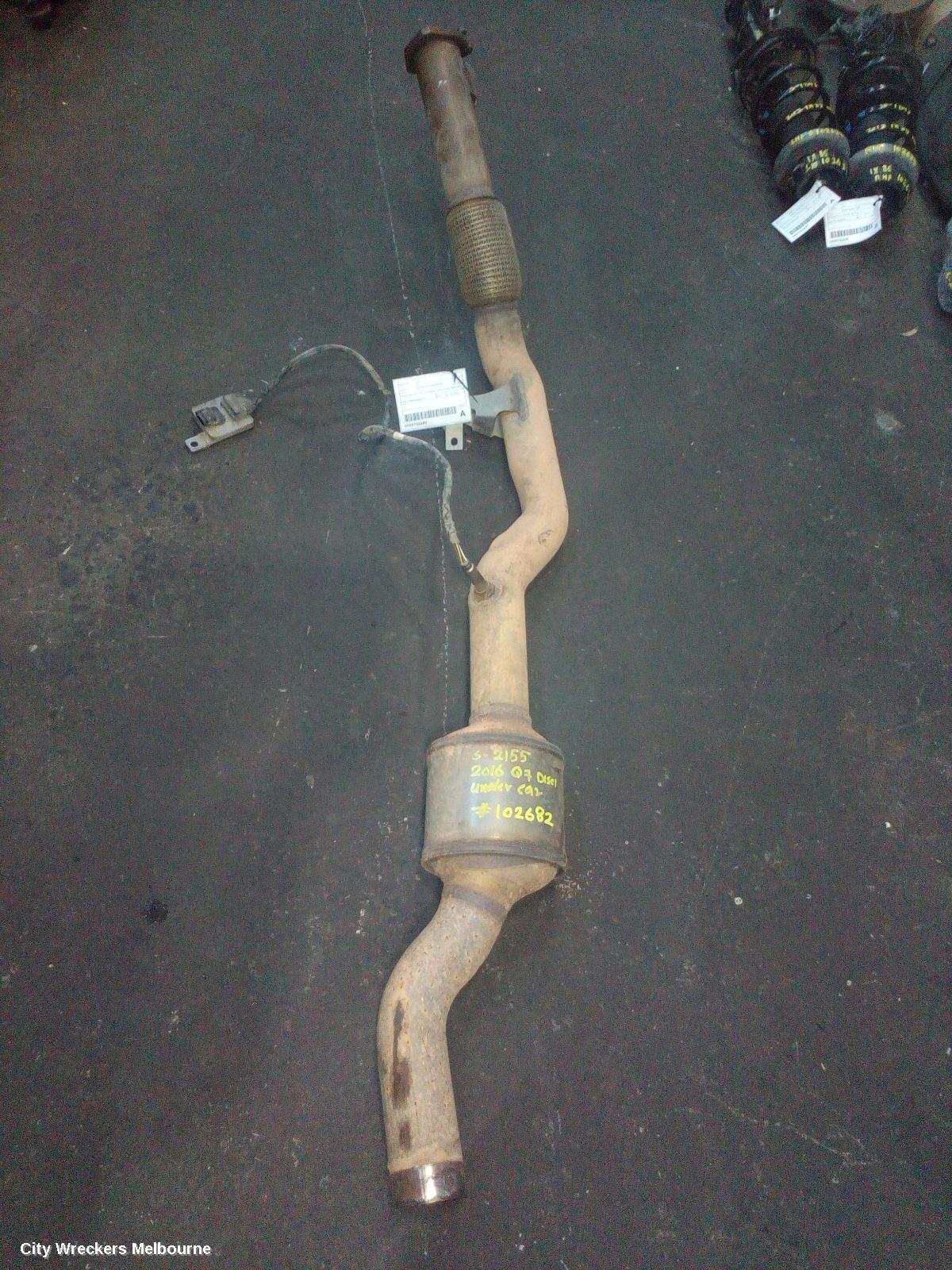 AUDI Q7 CATALYTIC CONVERTER, UNDER CAR-CAT TYPE, 3.0, DIESEL, CRTC/CZZA CODE, 4M, 09/2015 - 03/2020