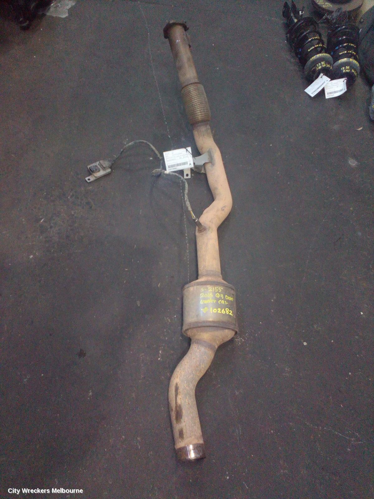 AUDI Q7 CATALYTIC CONVERTER, UNDER CAR-CAT TYPE, 3.0, DIESEL, CRTC/CZZA CODE, 4M, 09/2015 - 03/2020