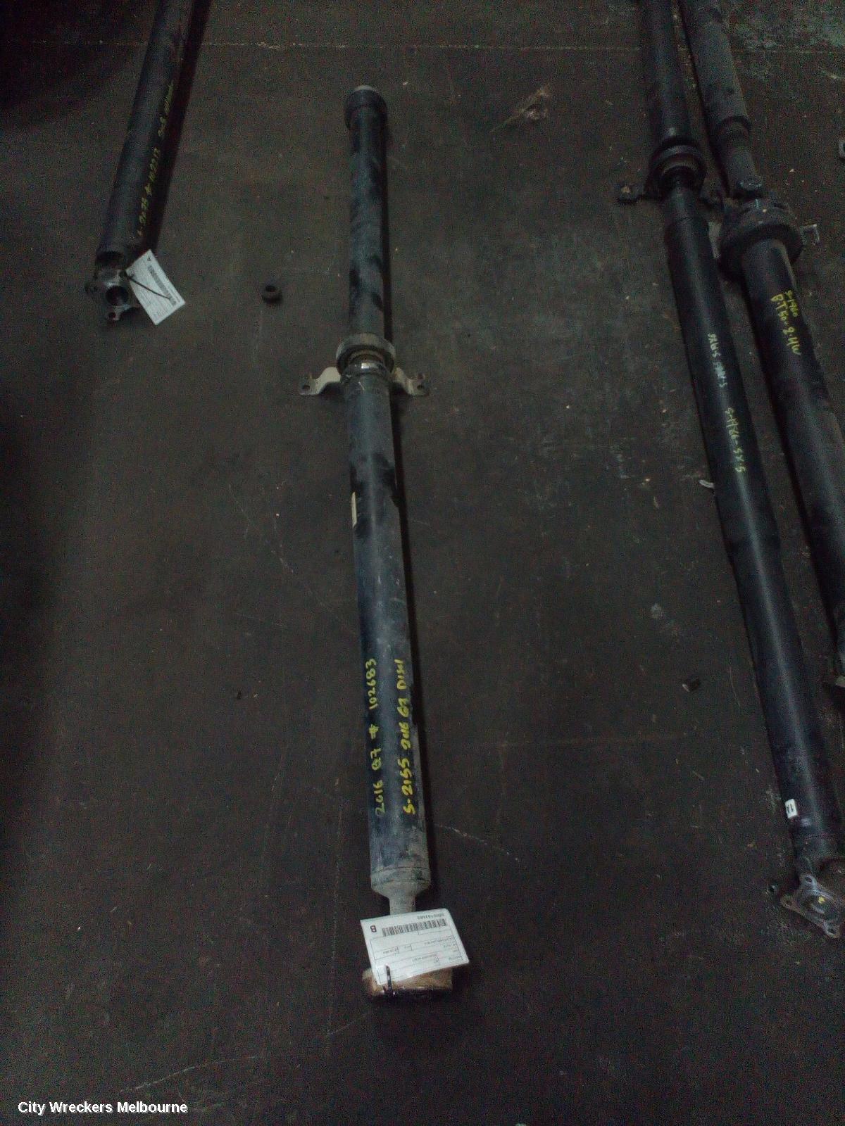 AUDI Q7 REAR DRIVE SHAFT, 3.0, DIESEL, 4M, 09/2015 - 03/2020
