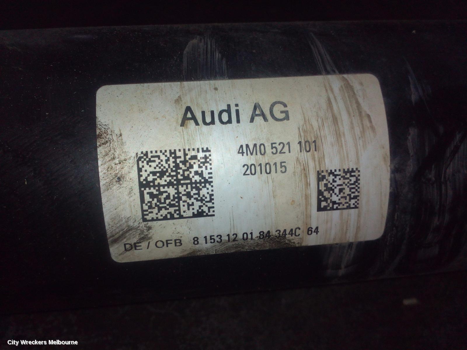 AUDI Q7 REAR DRIVE SHAFT, 3.0, DIESEL, 4M, 09/2015 - 03/2020