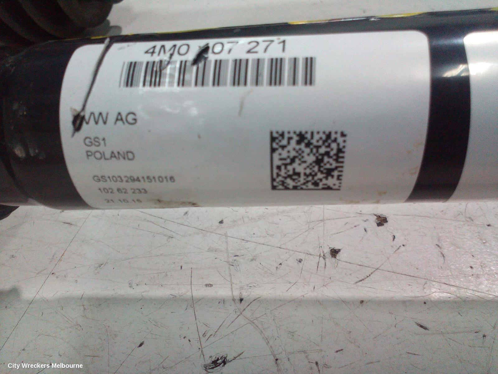 AUDI Q7 RIGHT DRIVESHAFT, FRONT, 3.0, DIESEL, CZZA/CRTC/DHXC/DHXA CODE, 4M, 09/2015 ONWARDS