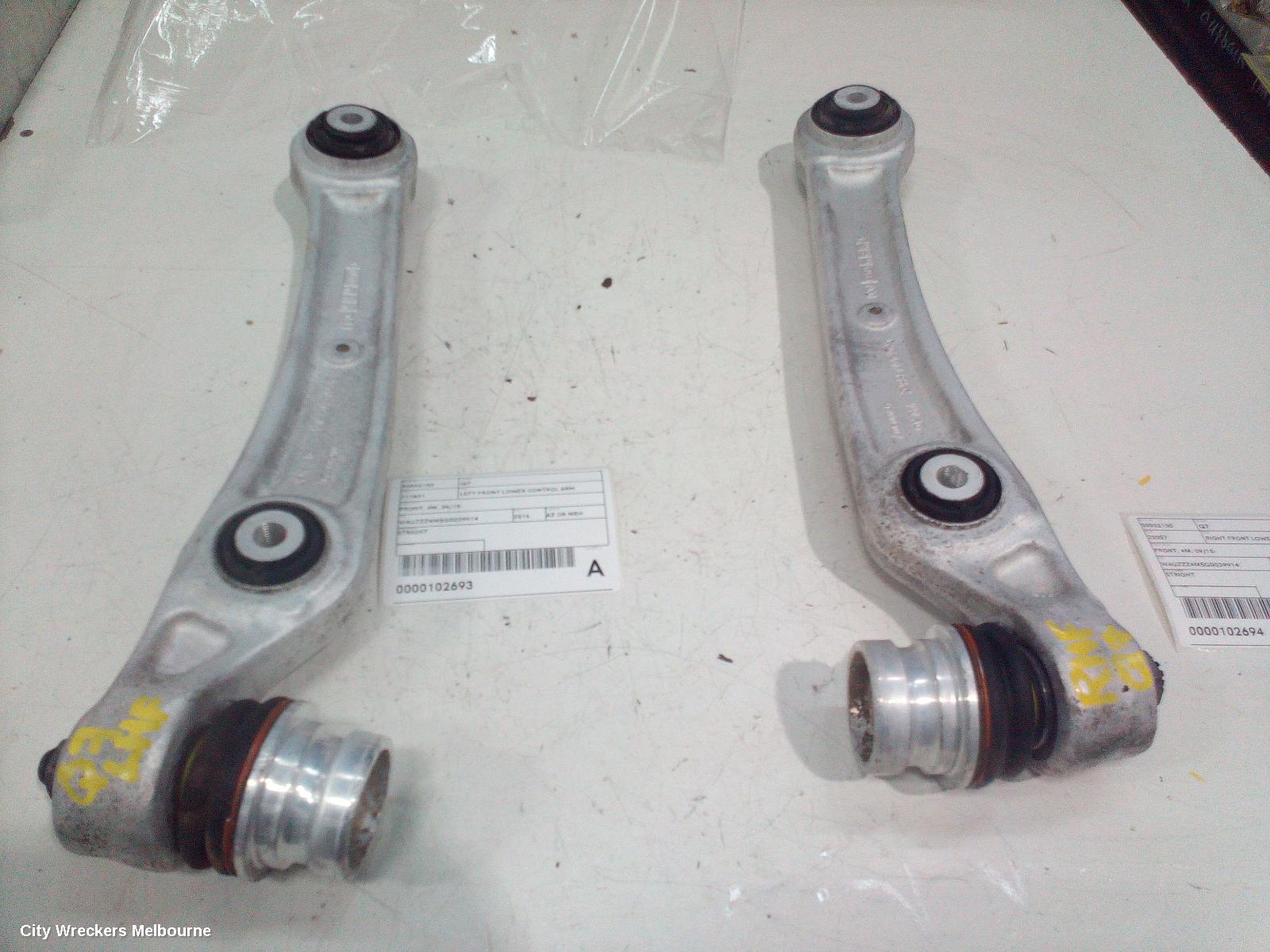 AUDI Q7 RIGHT FRONT LOWER CONTROL ARM, FRONT, 4M, 09/2015 ONWARDS