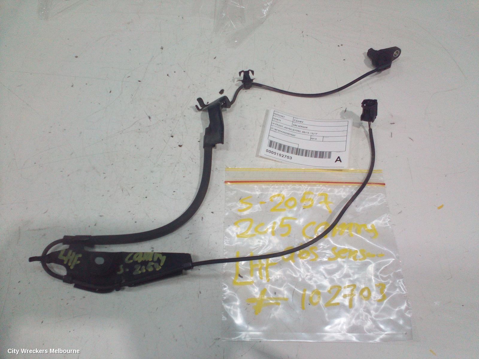 TOYOTA CAMRY ABS SENSOR, LH FRONT, ASV50/AVV50, 05/2015 - 10/2017