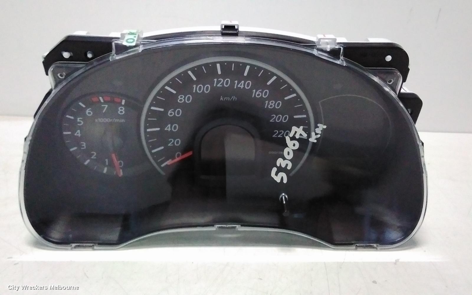 NISSAN MICRA INSTRUMENT CLUSTER, AUTO T/M, K13, 11/2010 - 03/2015