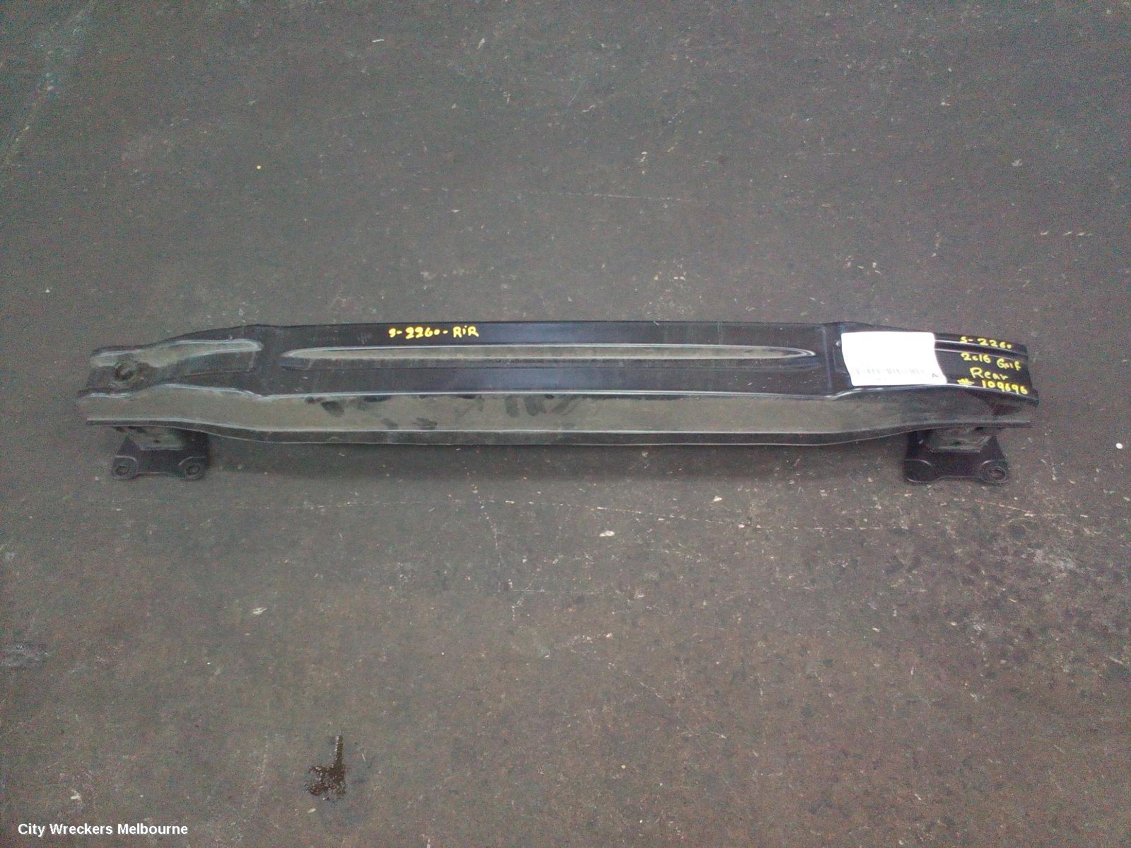 VOLKSWAGEN GOLF R/BAR BRACKET/REINFO, MAIN REINFORCEMENT, GEN 7, HATCH, 12/2012 - 08/2020