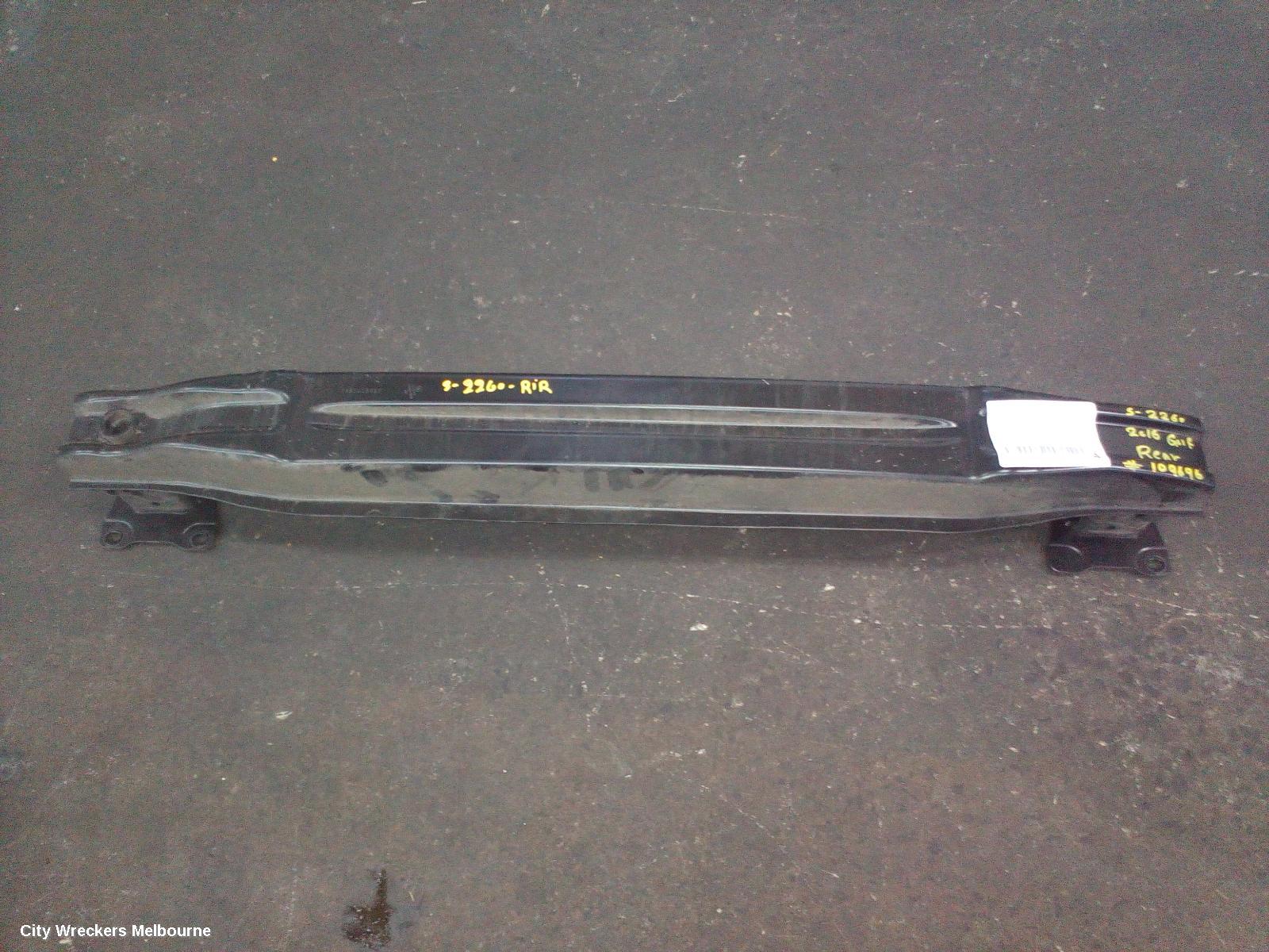 VOLKSWAGEN GOLF R/BAR BRACKET/REINFO, MAIN REINFORCEMENT, GEN 7, HATCH, 12/2012 - 08/2020