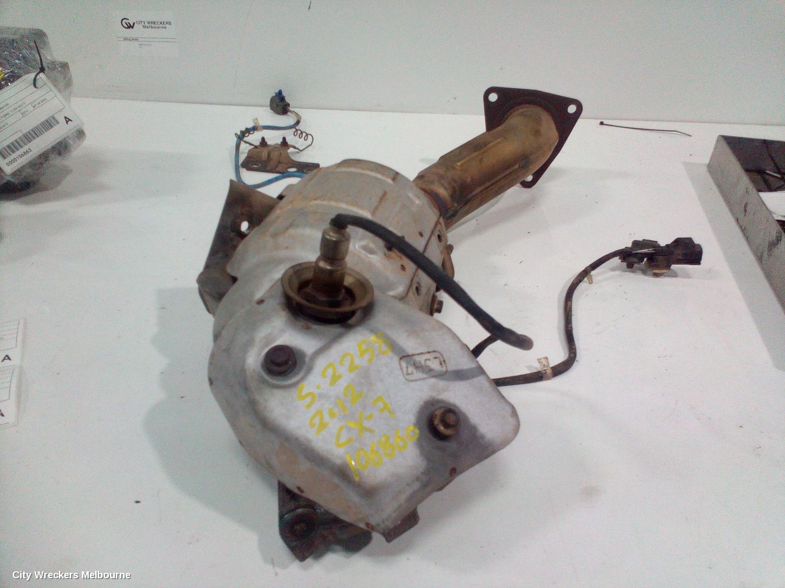 MAZDA CX7 CATALYTIC CONVERTER, UNDER CAR-CAT TYPE, 2.3, PETROL, ER, 11/2006 - 02/2012