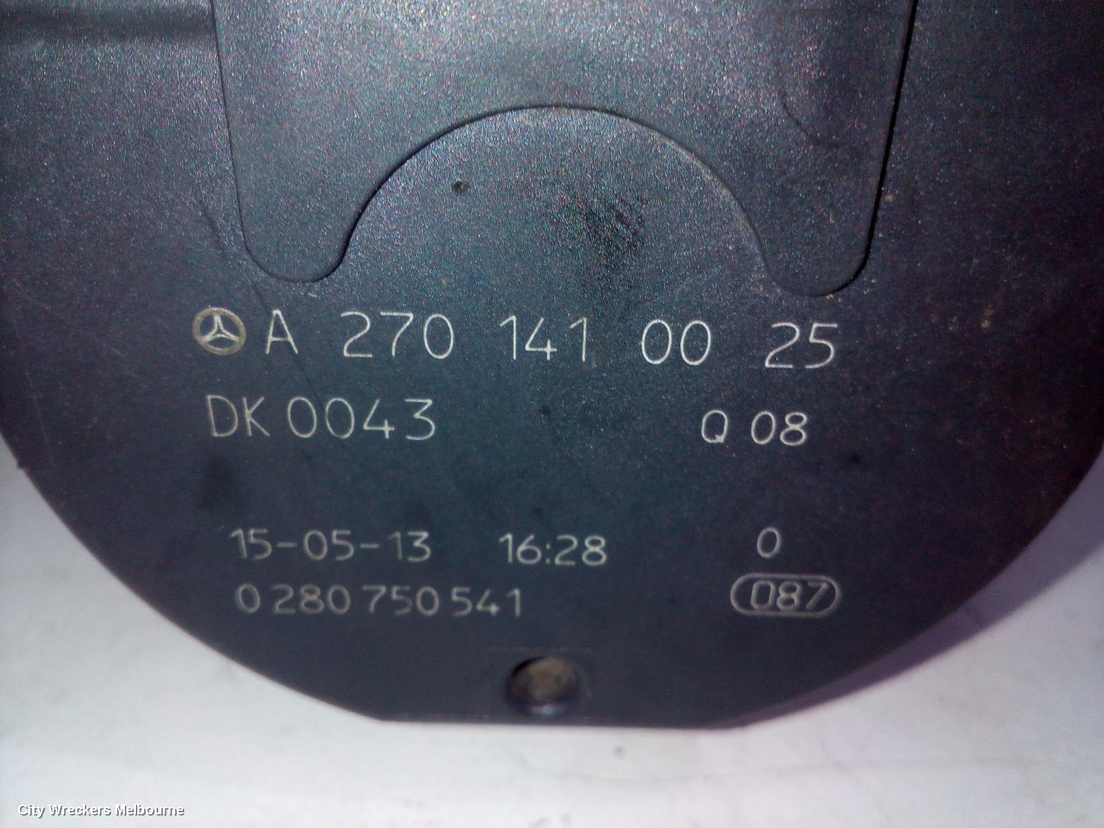 MERCEDES CLA CLASS THROTTLE BODY, 2.0, PETROL, NON AMG, C117/X117, 02/2014 - 01/2019