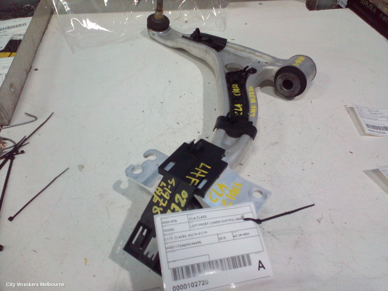 MERCEDES CLA CLASS LEFT FRONT LOWER CONTROL ARM, C117/X117, NON VARIABLE TYPE, CLA180/CLA200/CLA200CDI/CLA250, 09/2013 - 01/2019