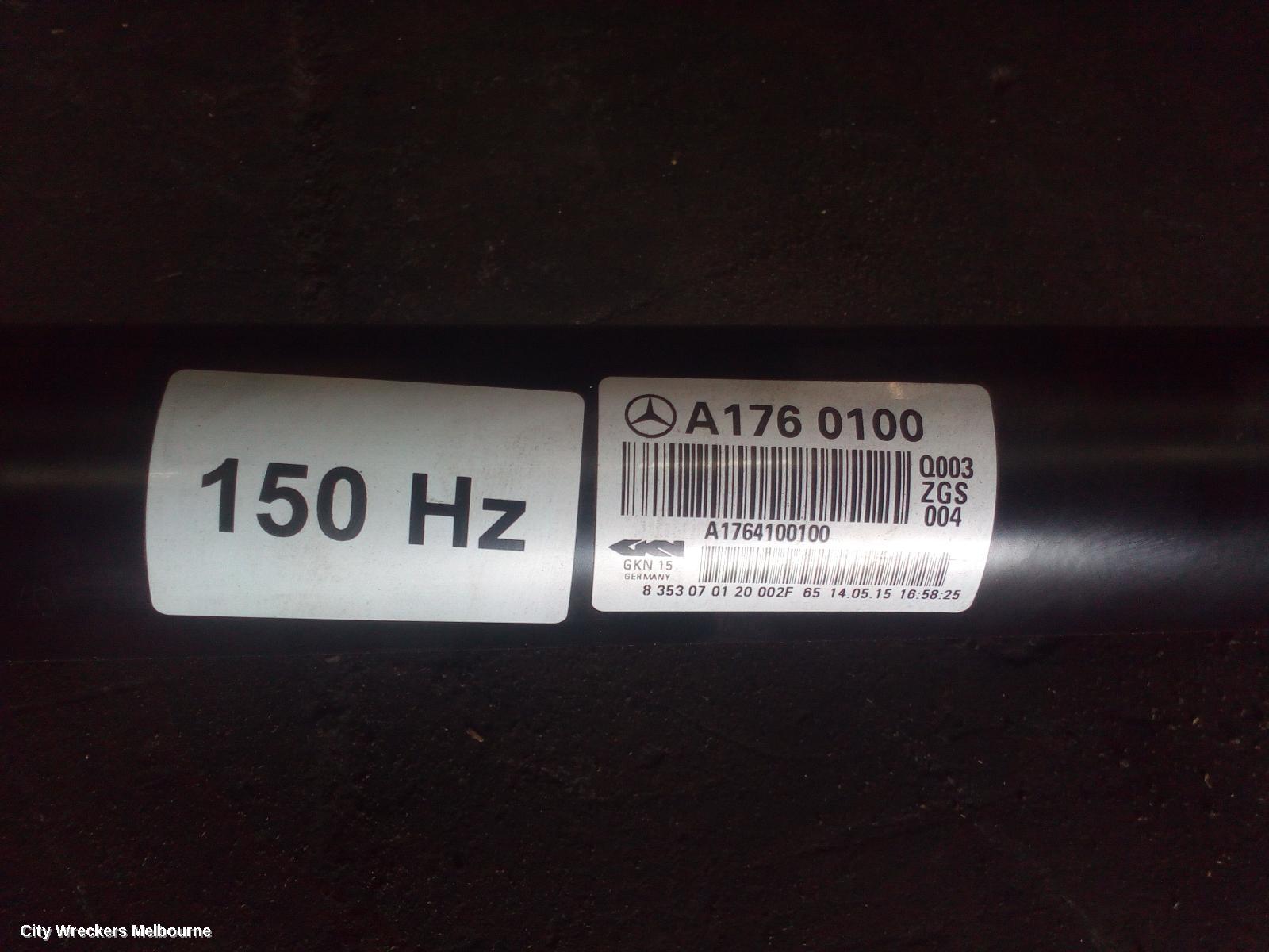 MERCEDES CLA CLASS REAR DRIVE SHAFT, C117/X117, 10/2013 - 01/2019