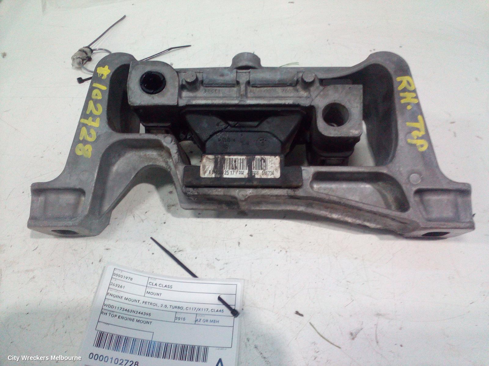 MERCEDES CLA CLASS MOUNT, ENGINE MOUNT, PETROL, 2.0, TURBO, C117/X117, CLA45 AMG, 133.980 CODE, 10/2013 - 01/2019