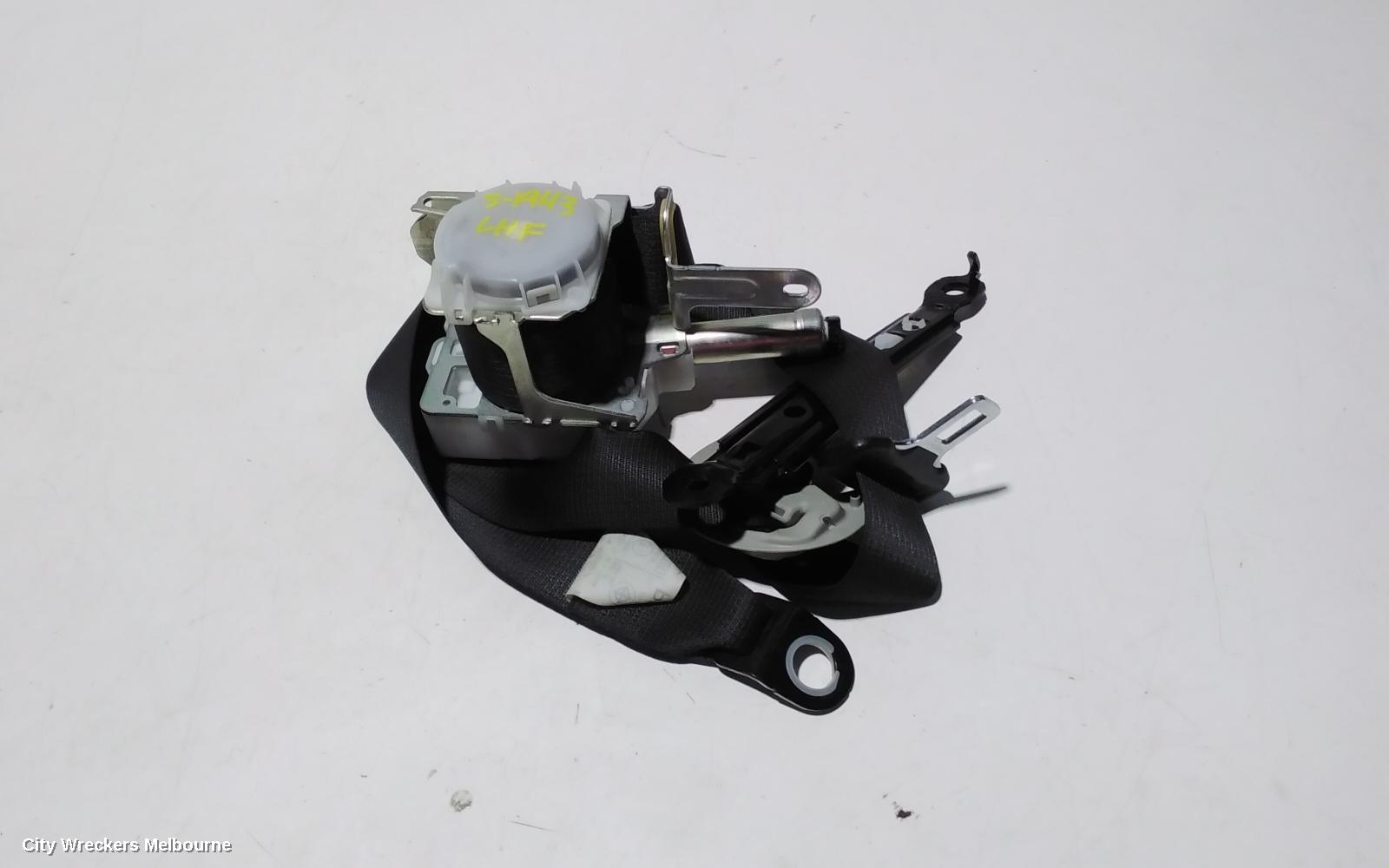 TOYOTA COROLLA SEATBELT/STALK, LH FRONT, SEAT BELT ONLY, ZRE172R, SEDAN, 12/2013 - 06/2019