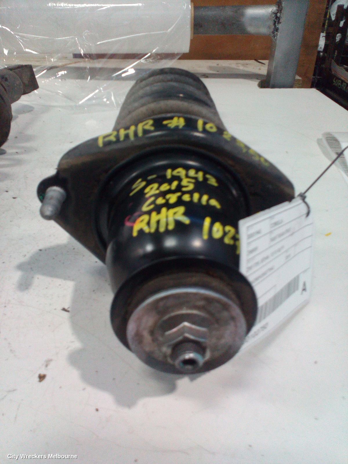 TOYOTA COROLLA RIGHT REAR STRUT, ZRE172R, SEDAN, 12/2013 - 06/2019
