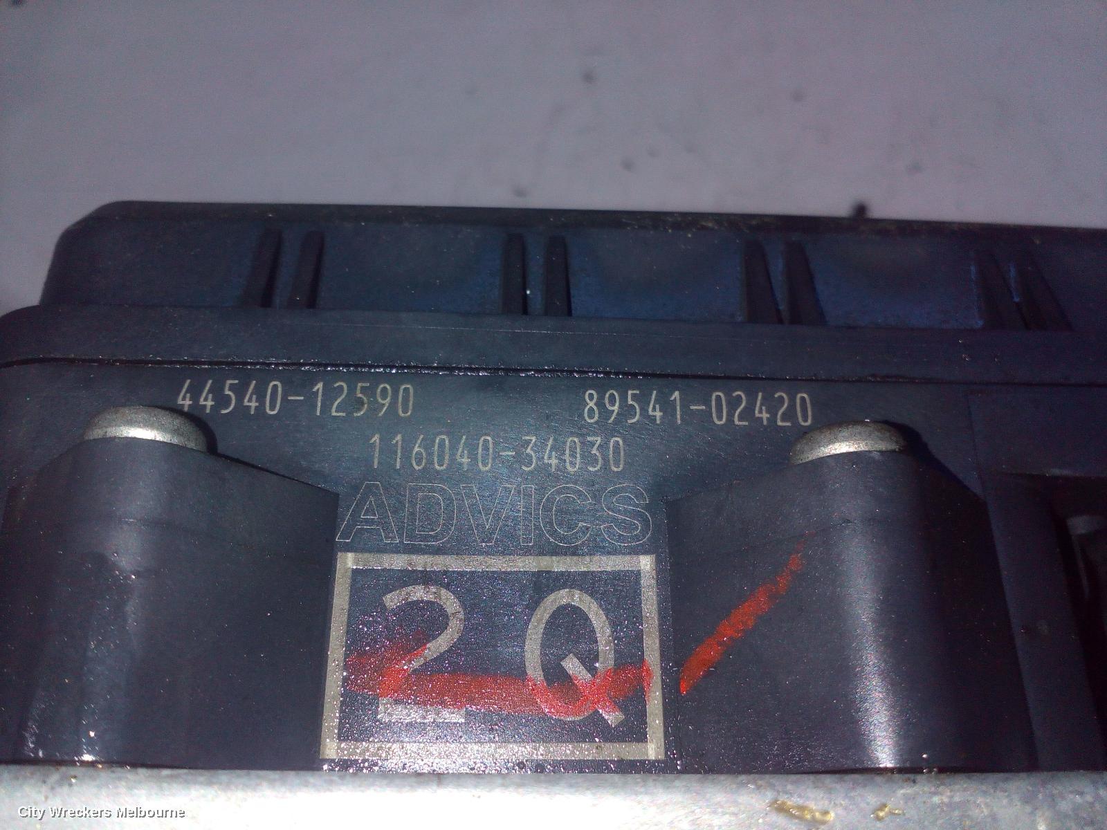 TOYOTA COROLLA ABS PUMP/MODULATOR, ZRE172R, SEDAN, 12/2013 - 06/2019