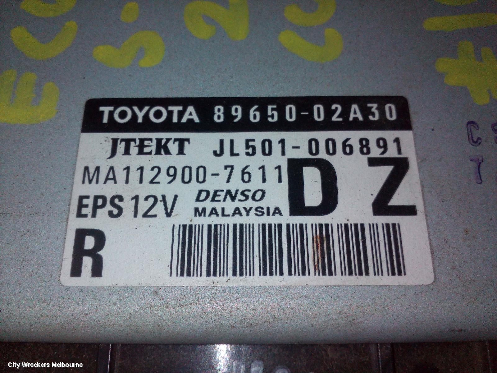 TOYOTA COROLLA ECU, POWER STEERING ECU, ZRE172R, 12/2013 - 06/2019