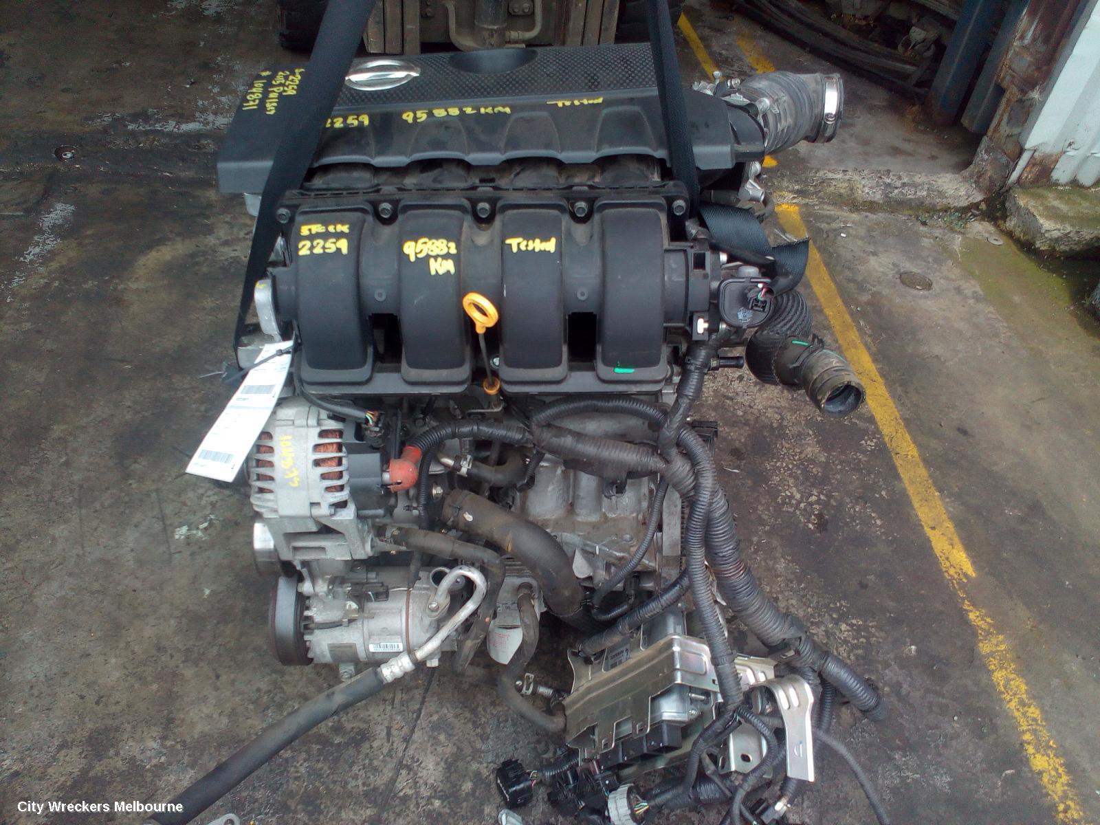 NISSAN PULSAR ENGINE, PETROL, 1.8, MRA8DE, B17/C12, 12/2012 - 12/2017