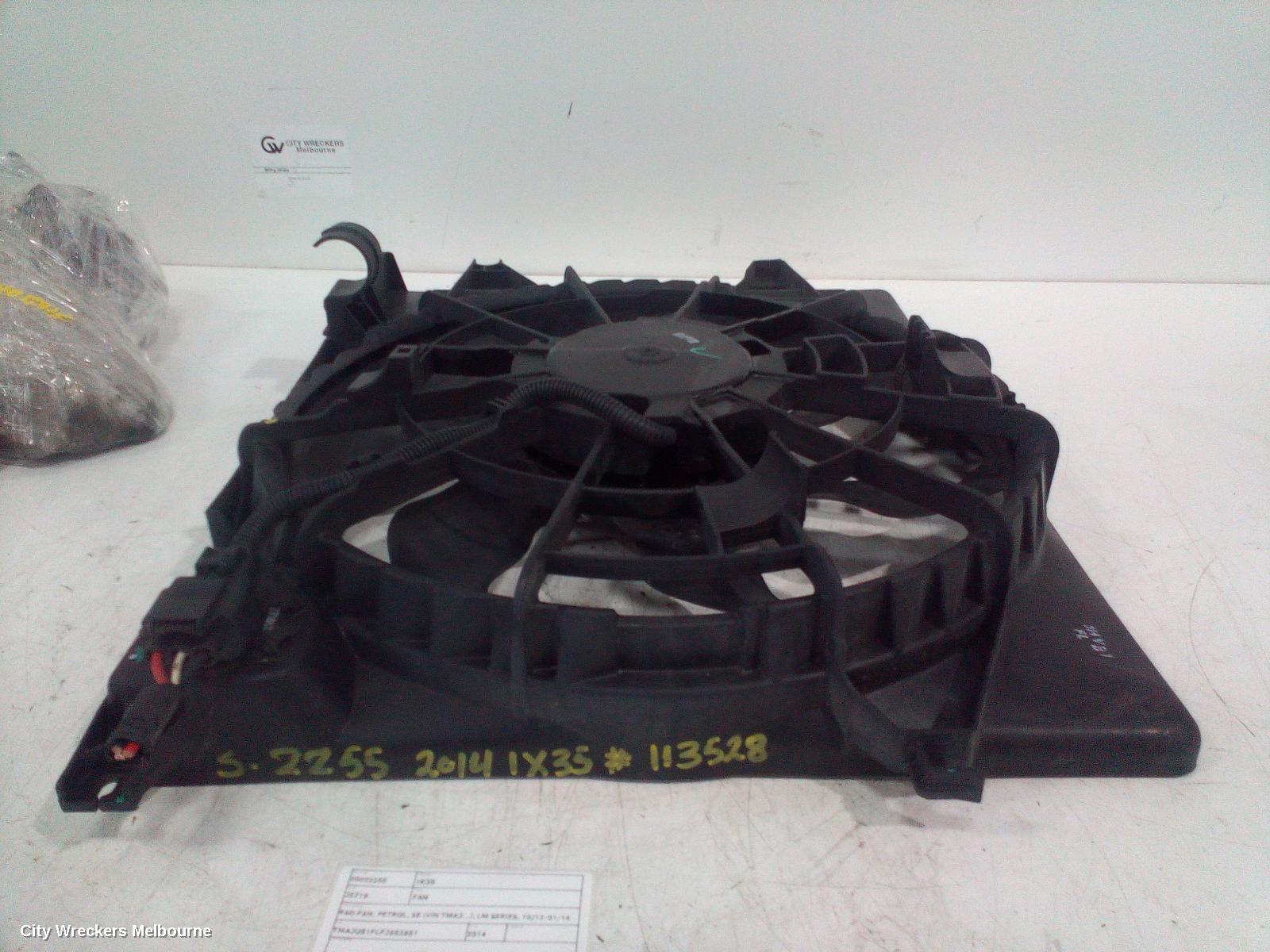 HYUNDAI IX35 FAN, RAD FAN, PETROL, SE (VIN TMAJ...), LM SERIES, 10/2012 - 01/2016