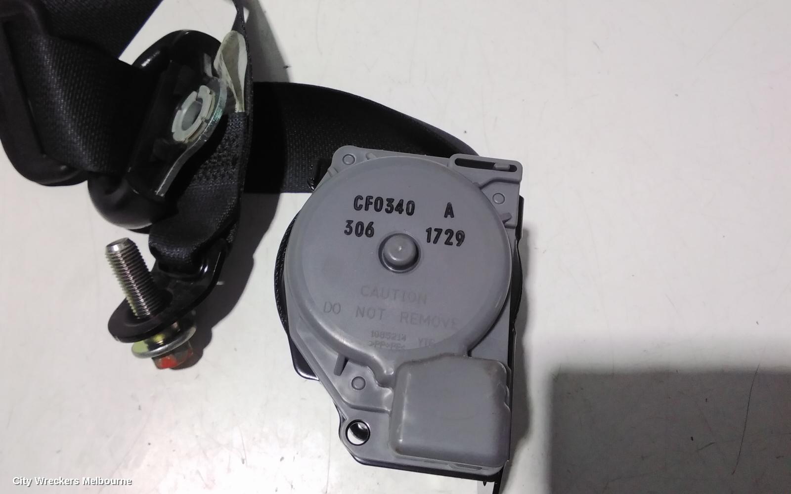 MITSUBISHI PAJERO SEATBELT/STALK, RH REAR, SEAT BELT ONLY, PAJERO SPORT, QE-QF, 10/2015 ONWARDS
