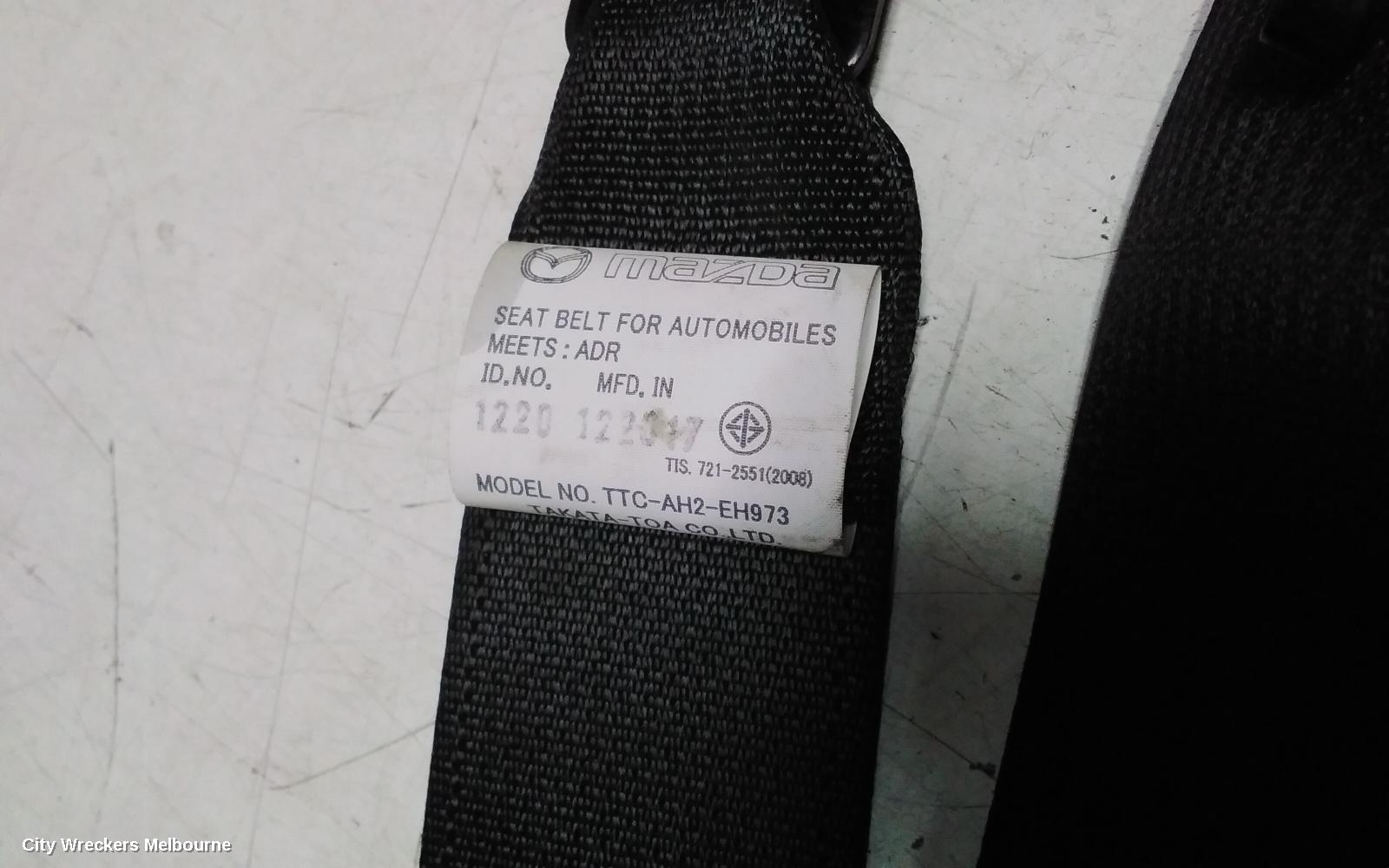 MAZDA 2 SEATBELT/STALK, RH FRONT, SEAT BELT ONLY, DJ/DL, SEDAN/HATCH, 09/2014 ONWARDS
