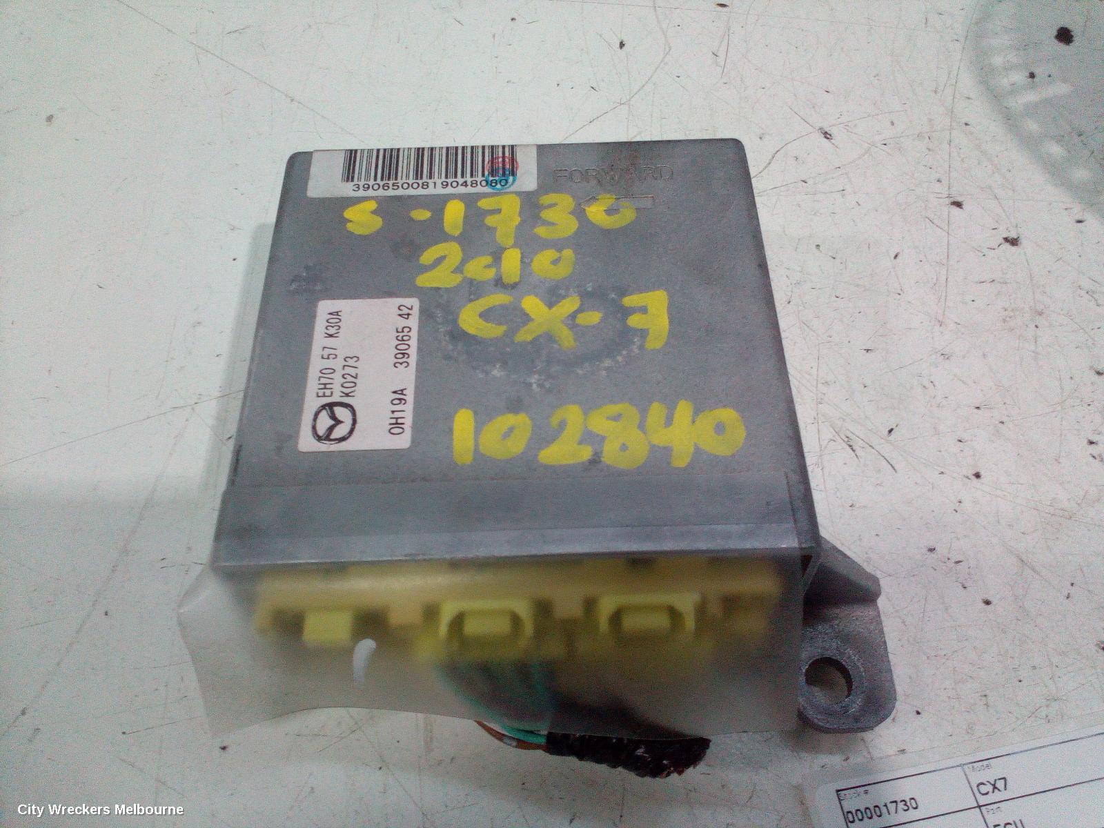 MAZDA CX7 ECU, ENGINE ECU, 2.3, L3, PETROL, TURBO, ECU ONLY, ER, 11/2006 - 02/2012