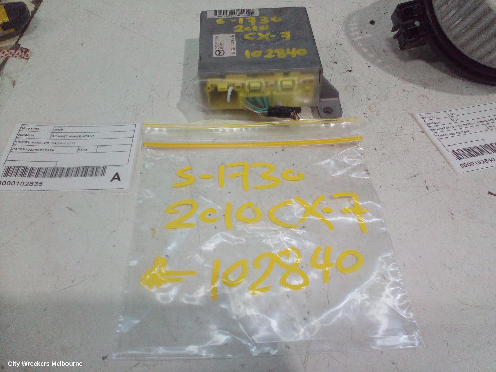 MAZDA CX7 ECU, ENGINE ECU, 2.3, L3, PETROL, TURBO, ECU ONLY, ER, 11/2006 - 02/2012