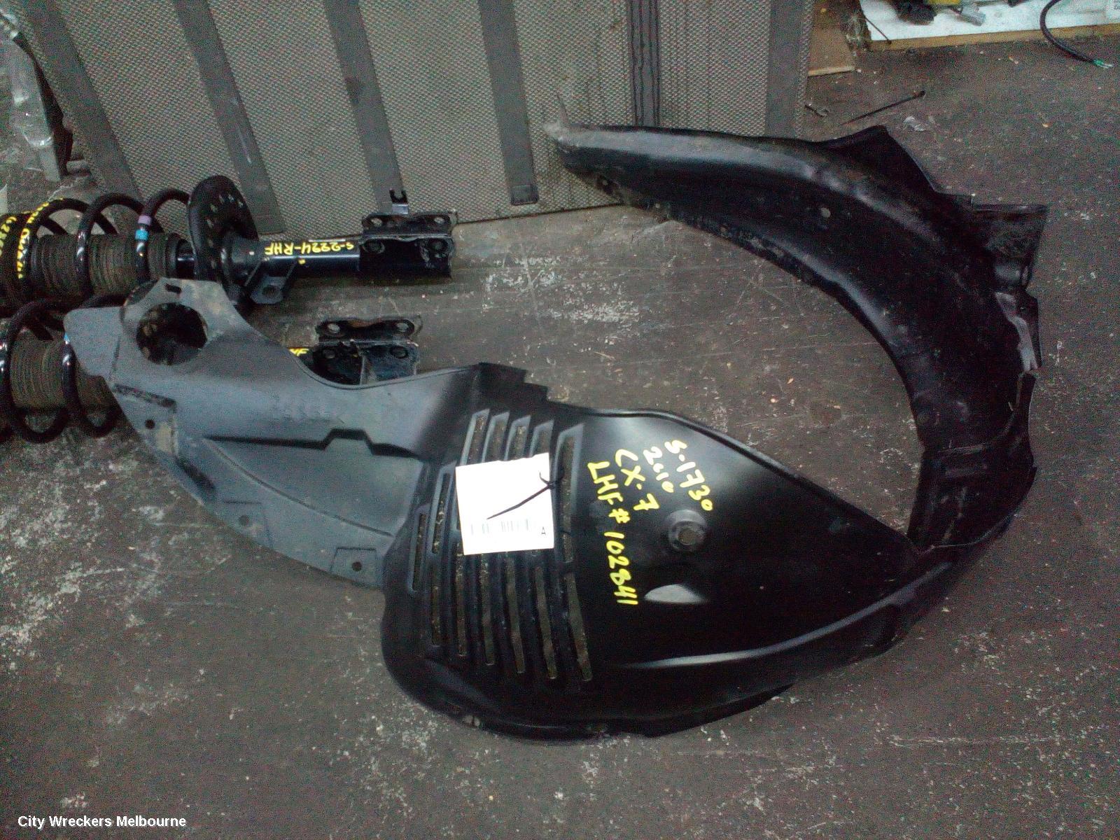 MAZDA CX7 LEFT GUARD LINER, ER, PETROL TYPE, 06/2009 - 02/2012
